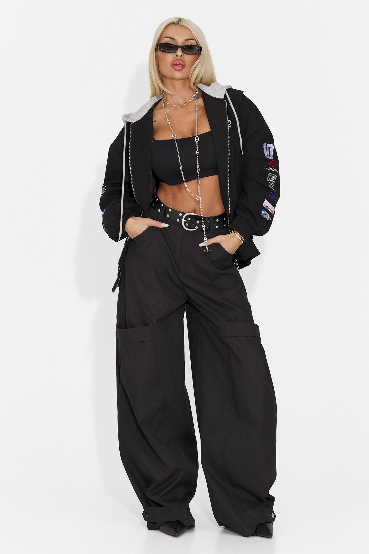 Geaca dama casual neagra Adisana Bogas