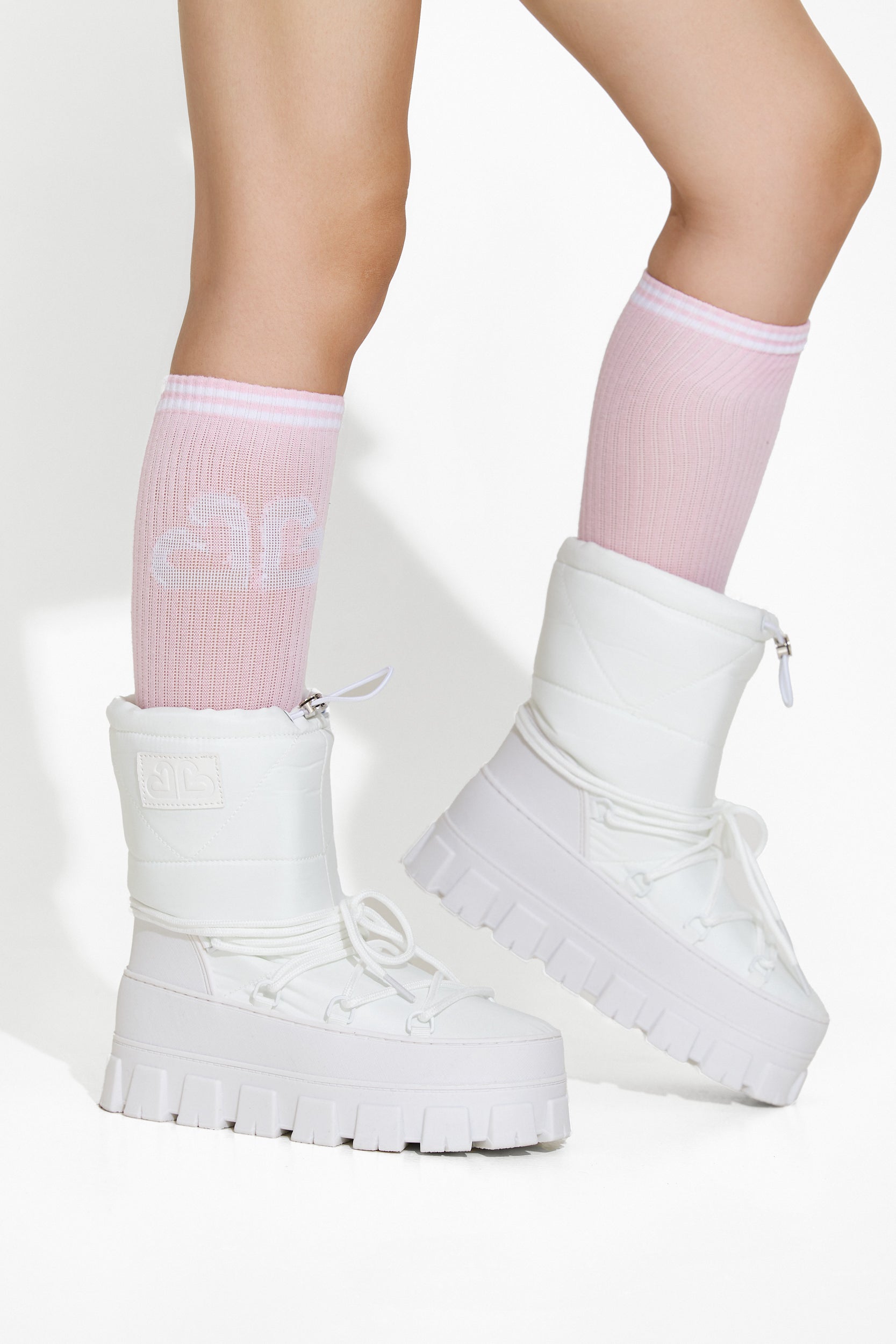 Melysa Bogas Fehér Női Síbakancsok