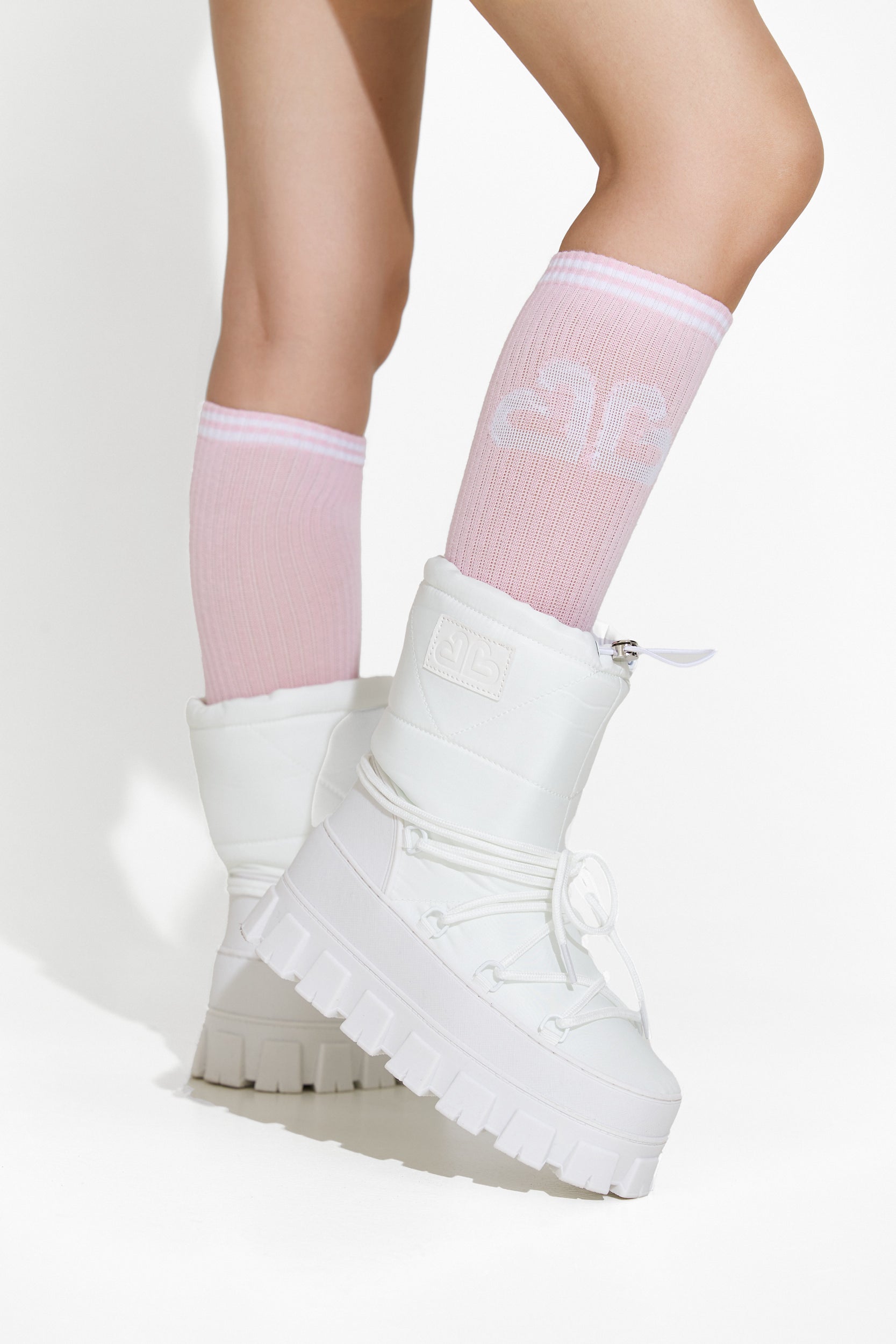 Melysa Bogas Fehér Női Síbakancsok