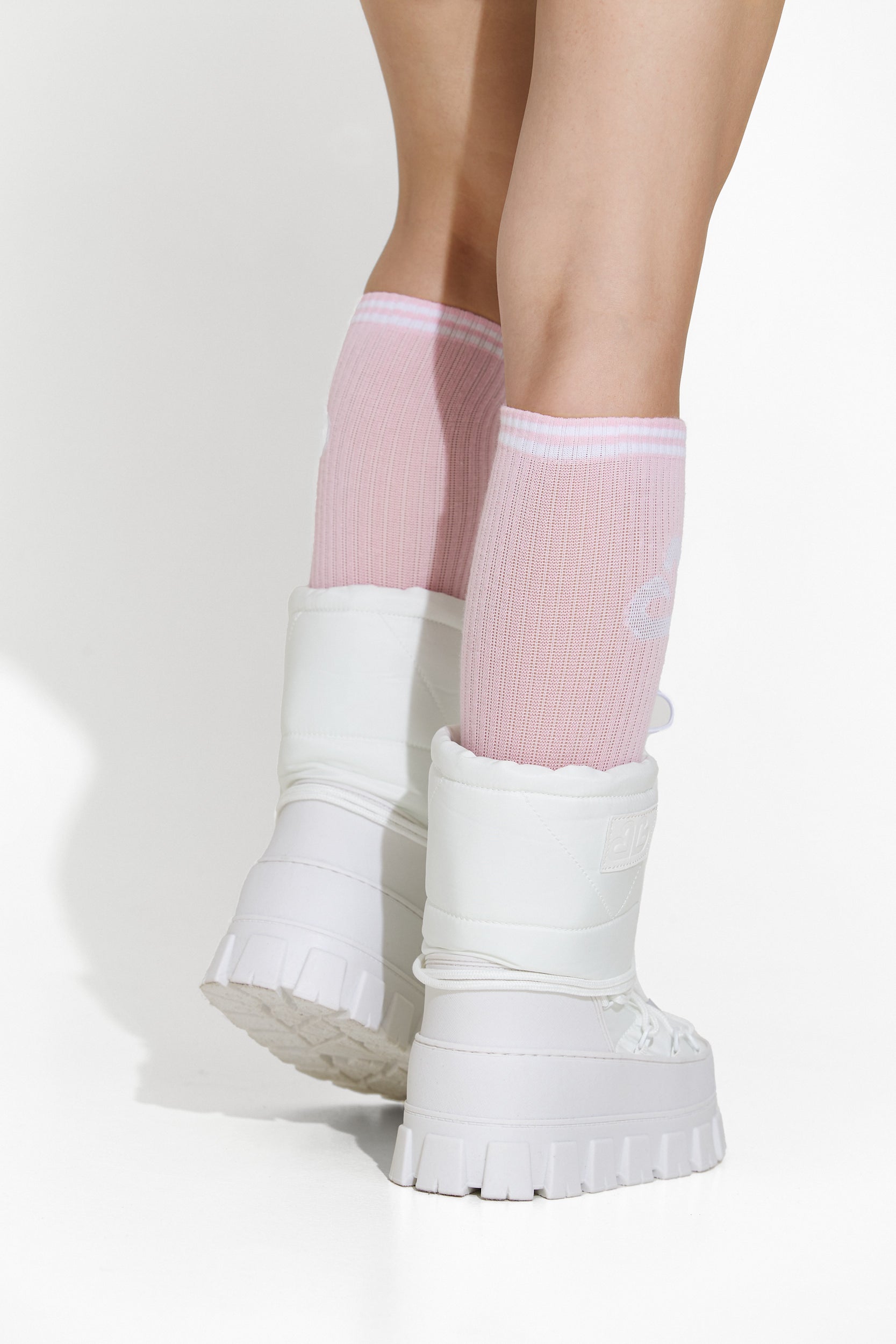 Melysa Bogas Fehér Női Síbakancsok