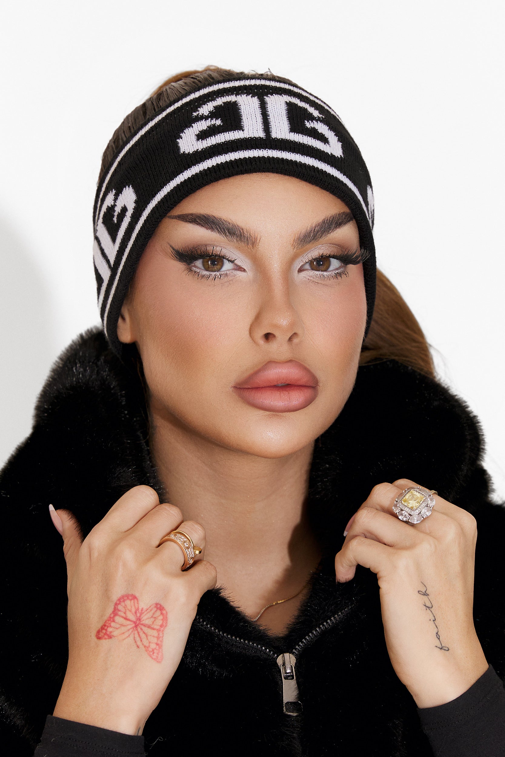 Kasra Bogas Fekete Hétköznapi Női Fejpánt