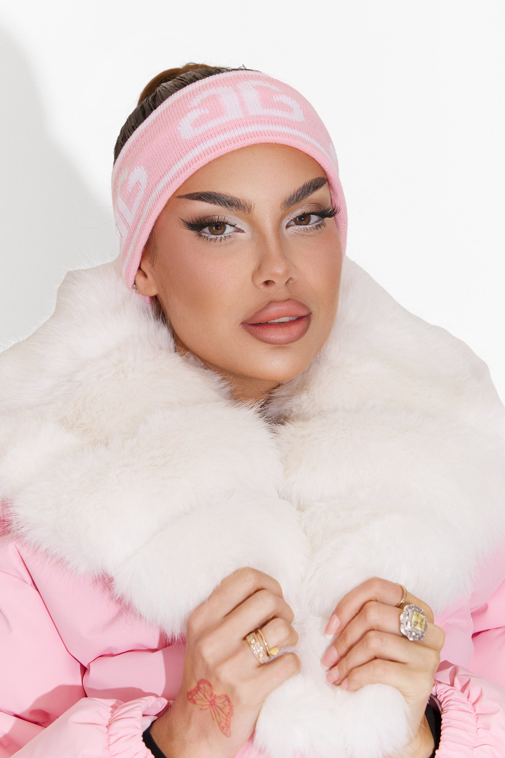 Kasra Bogas Lazac Rózsaszín Fejpánt Hölgyeknek