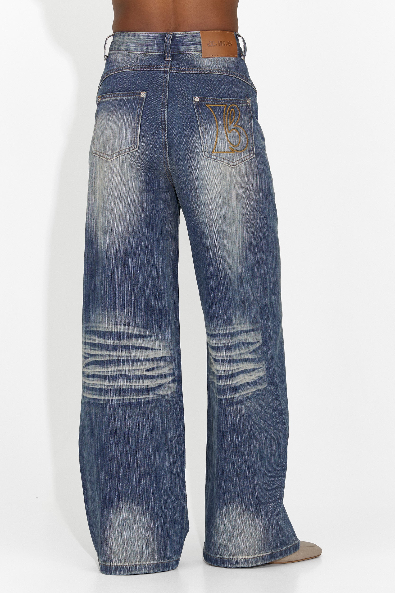 Aretha Bogas Kék Női Farmer