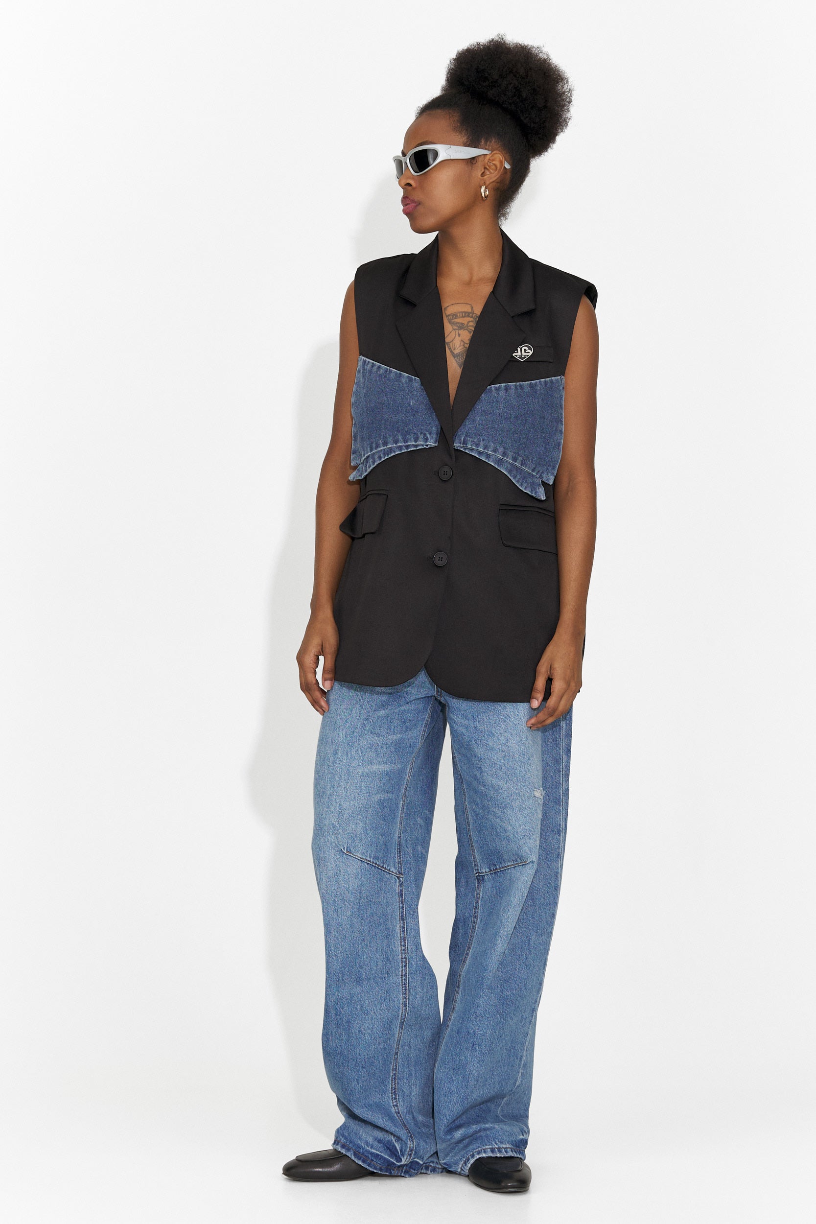 Női hétköznapi kék farmer Hanina Bogas