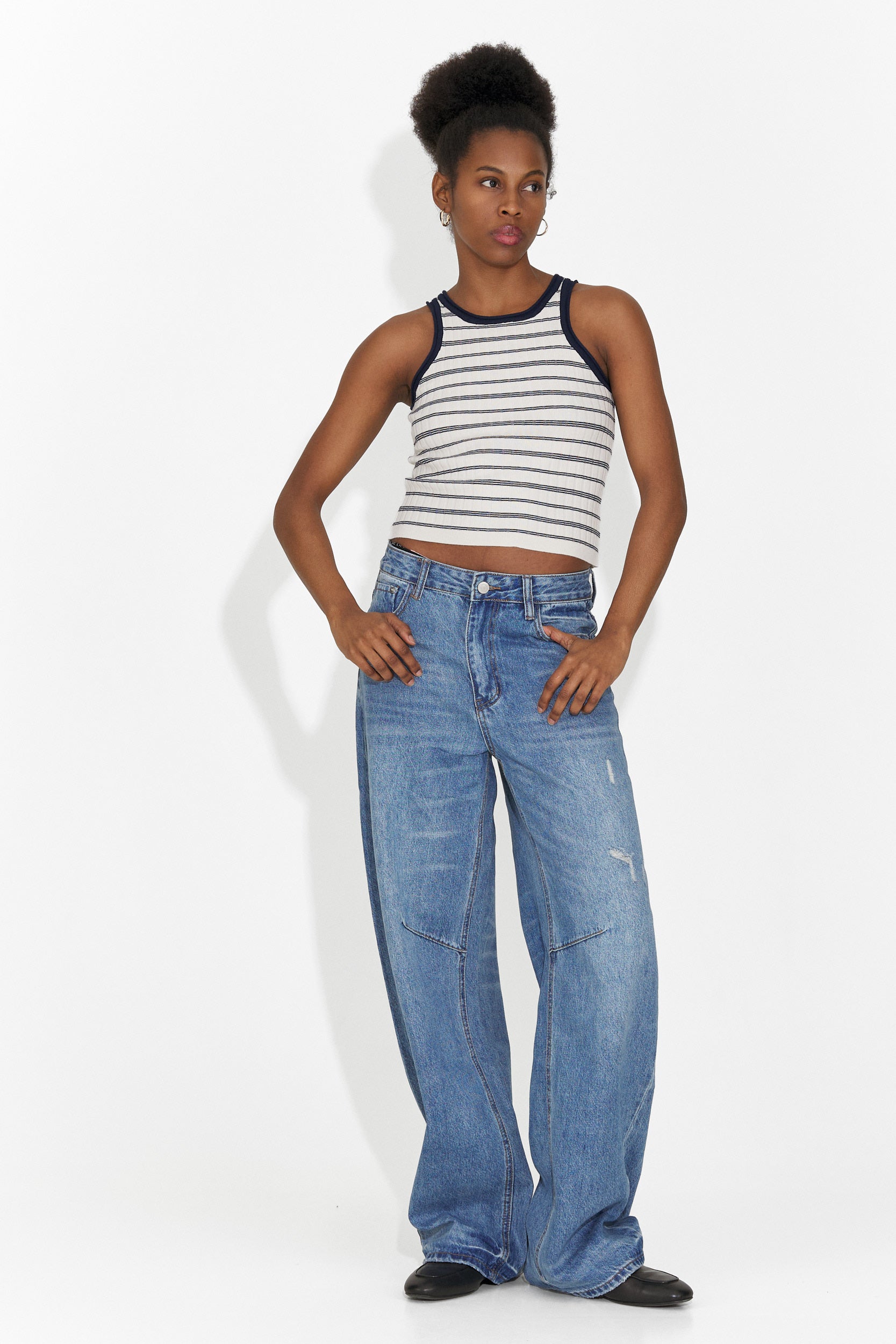 Női hétköznapi kék farmer Hanina Bogas