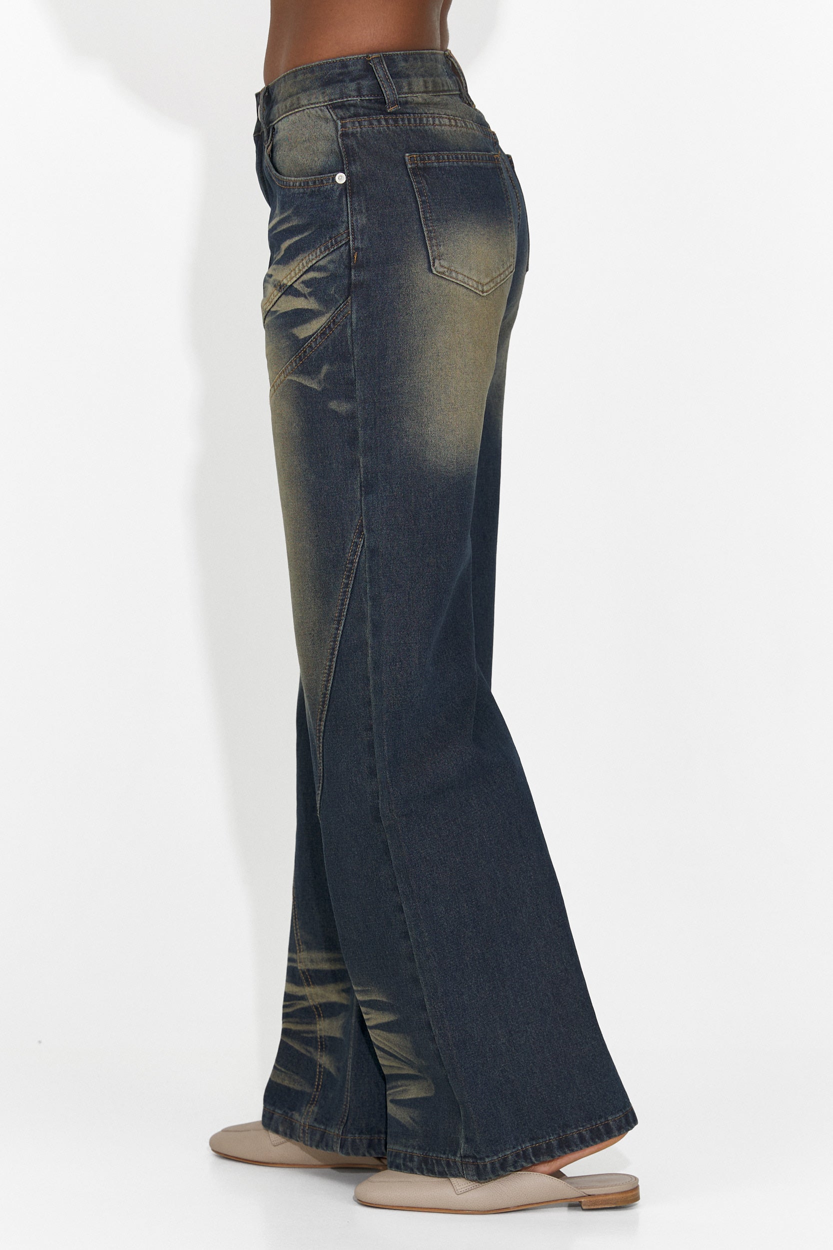 Női hétköznapi kék farmer Justine Bogas