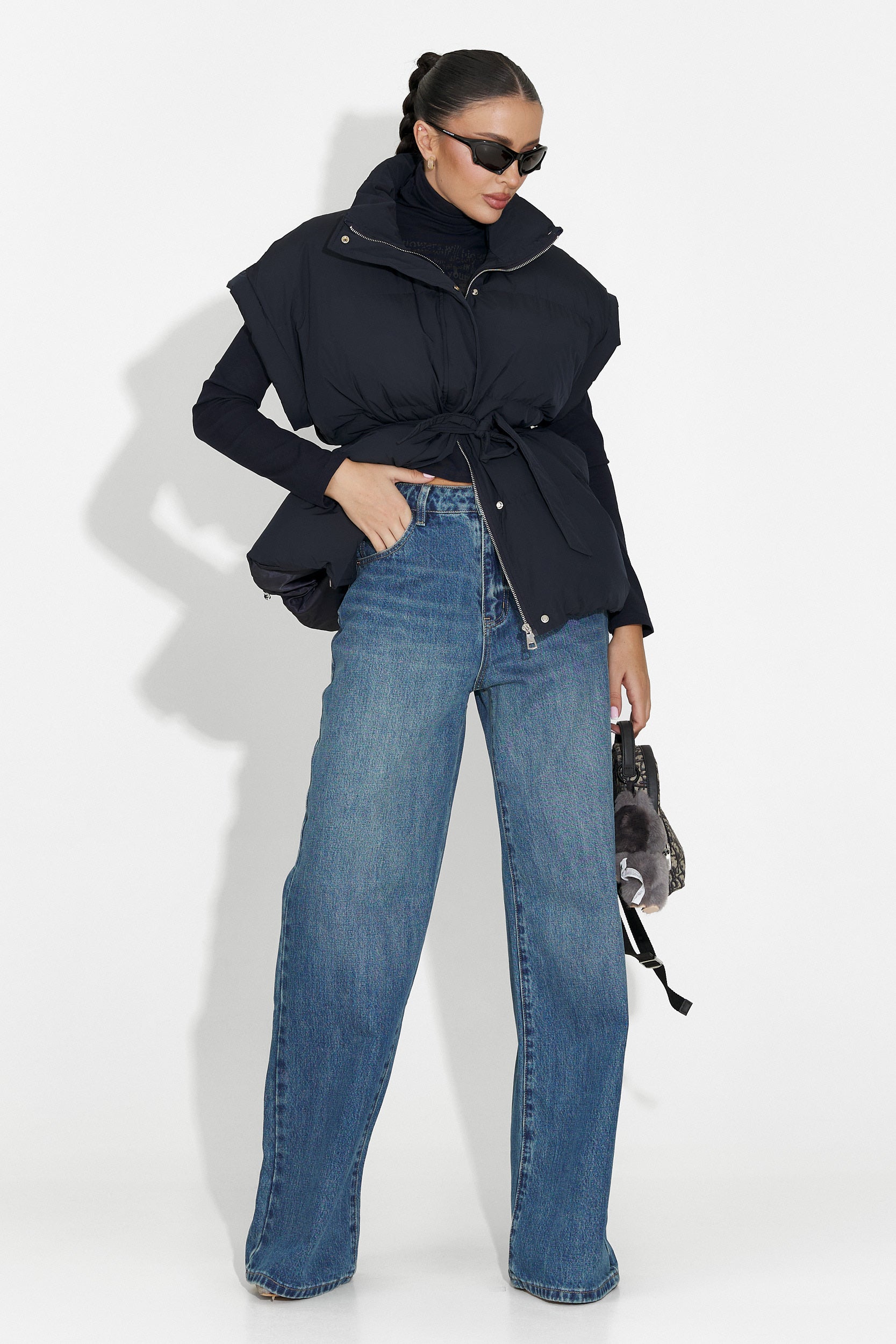 Nuvya Bogas Kék Női Farmer Casual Stílusban