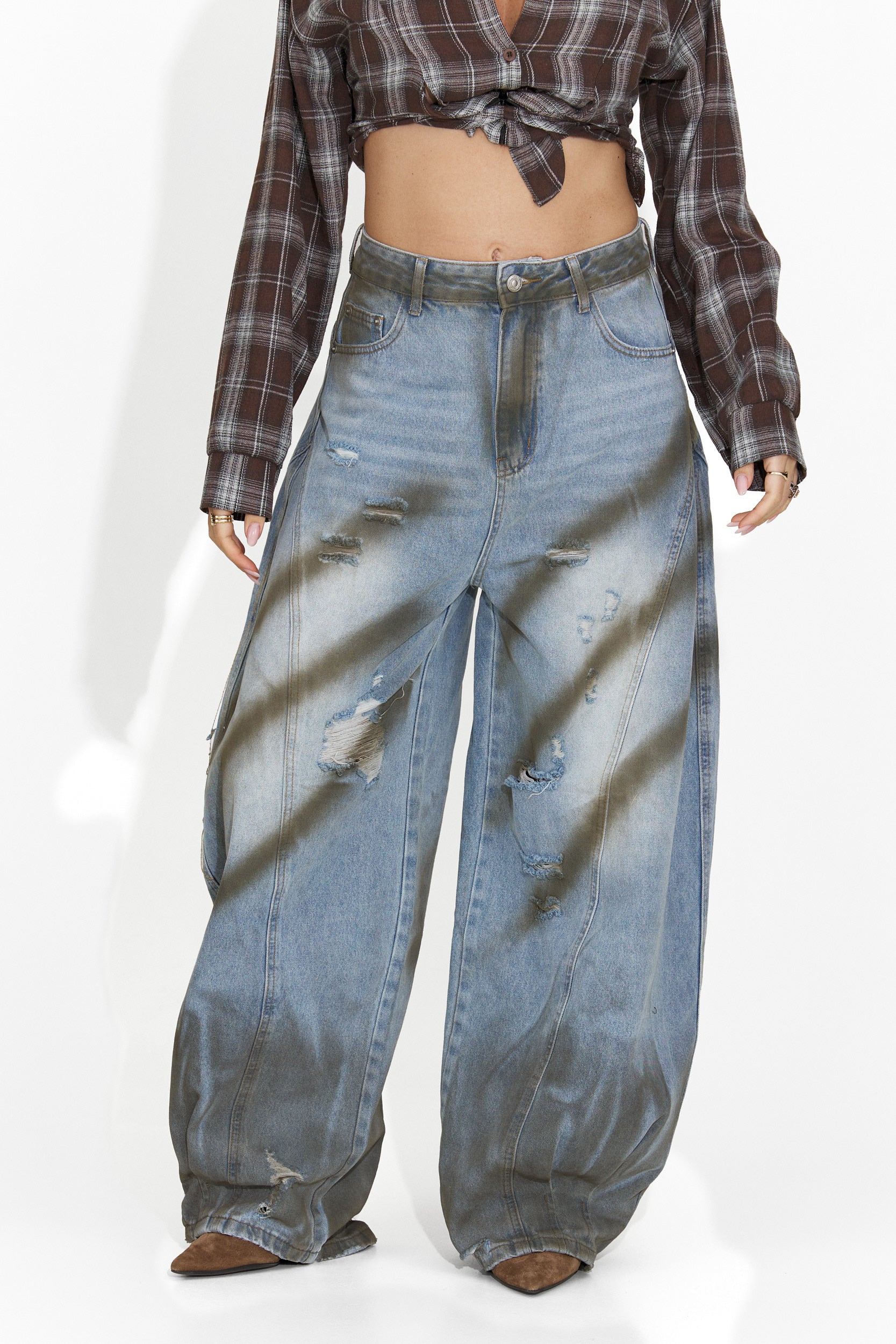 Női hétköznapi kék farmer Panoma Bogas