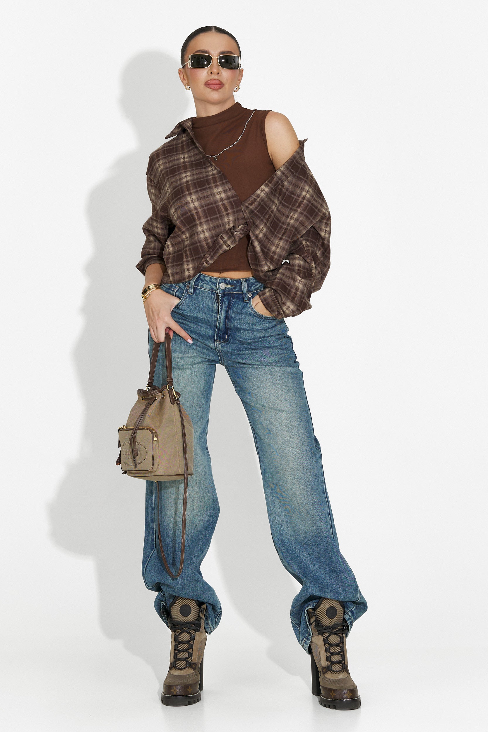 Veyra Bogas Női Kék Farmer Nadrág Casual Stílusban