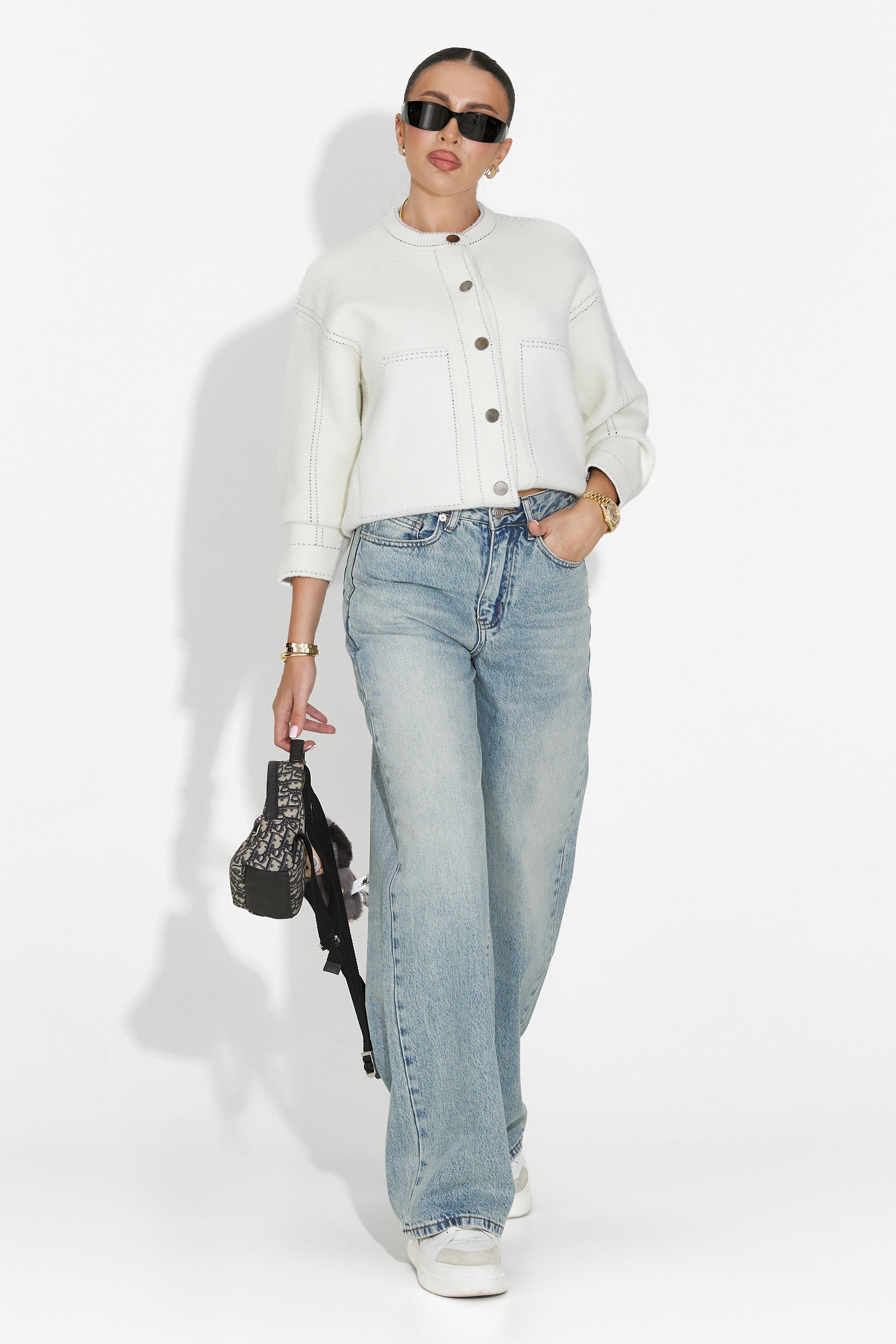 Sadia Bogas Kényelmes Kék Farmer Nőknek