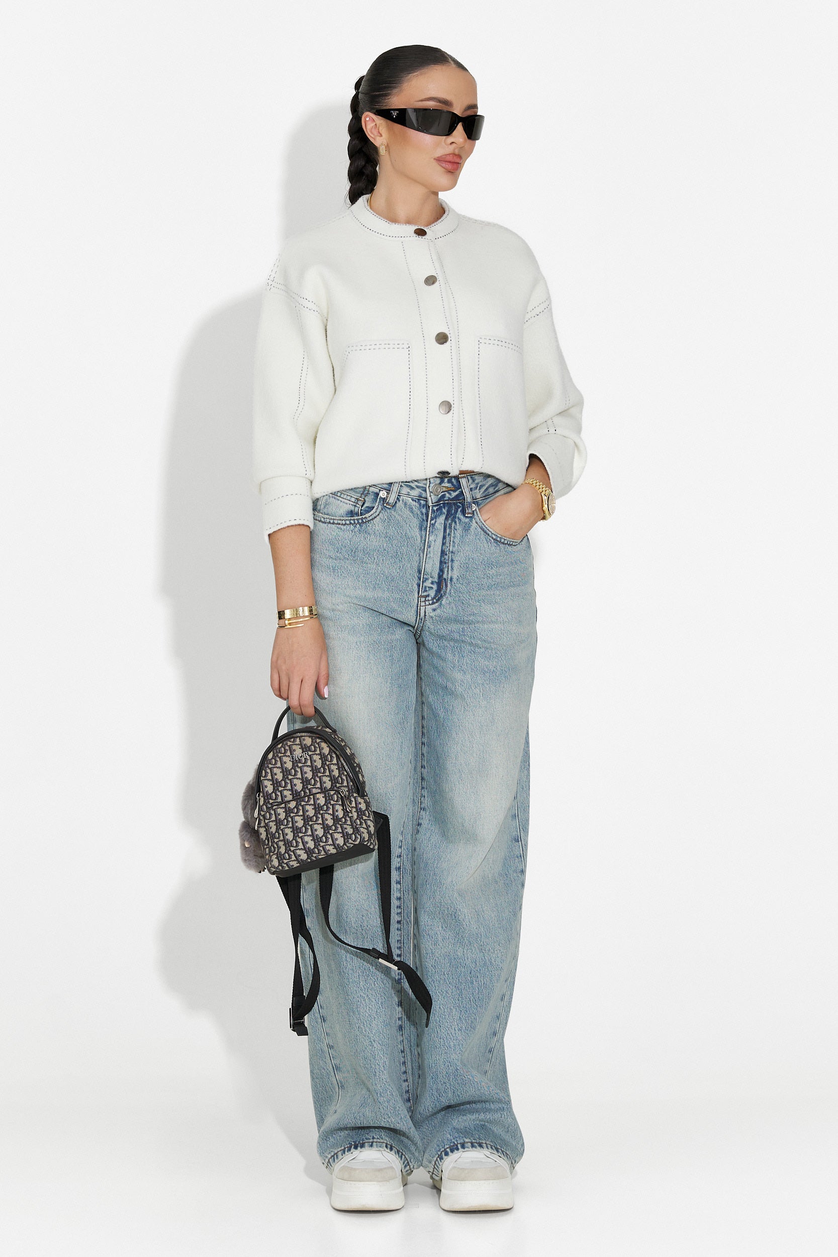 Sadia Bogas Kényelmes Kék Farmer Nőknek