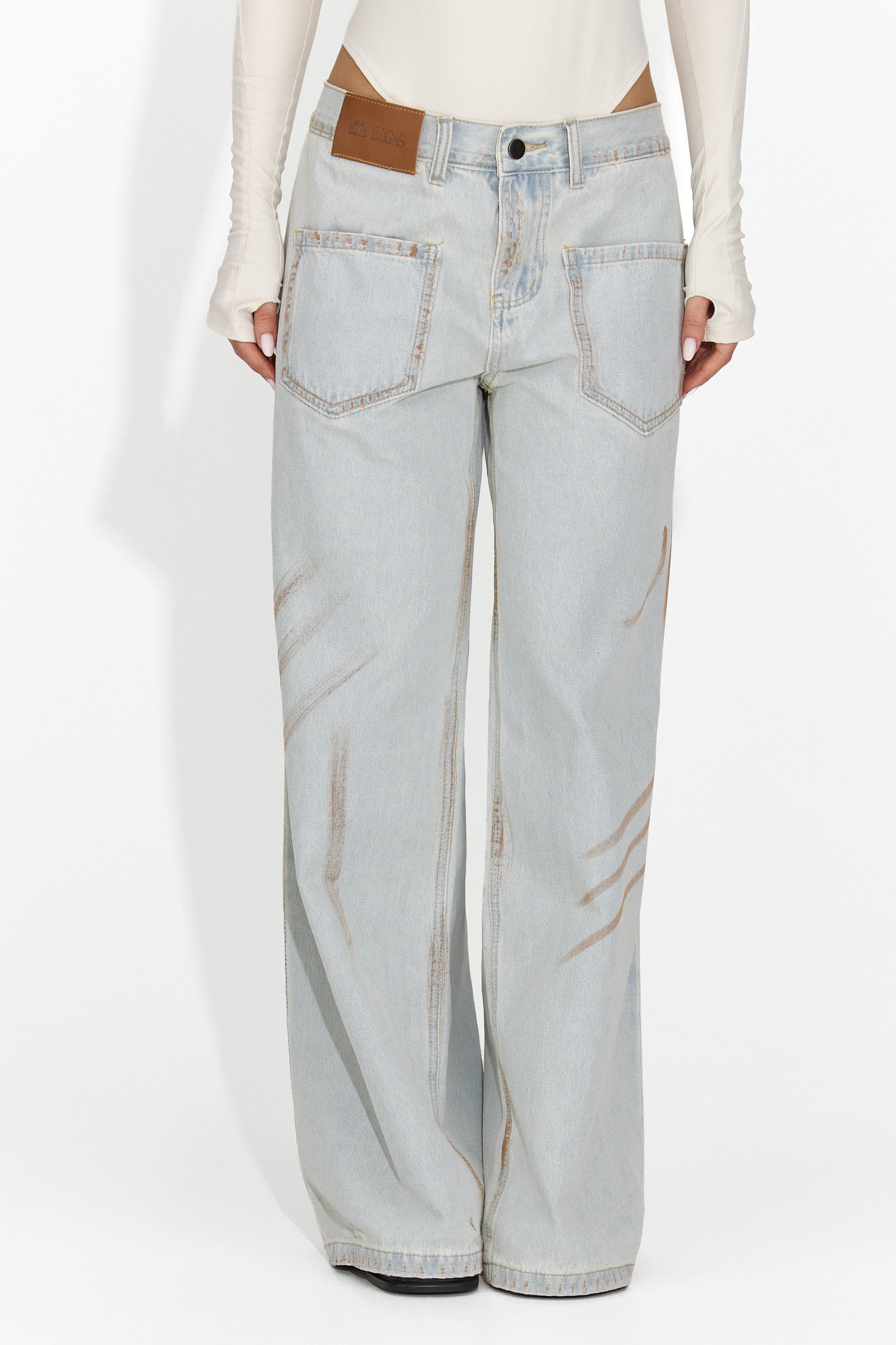 Női világoskék casual farmer Taby Bogas