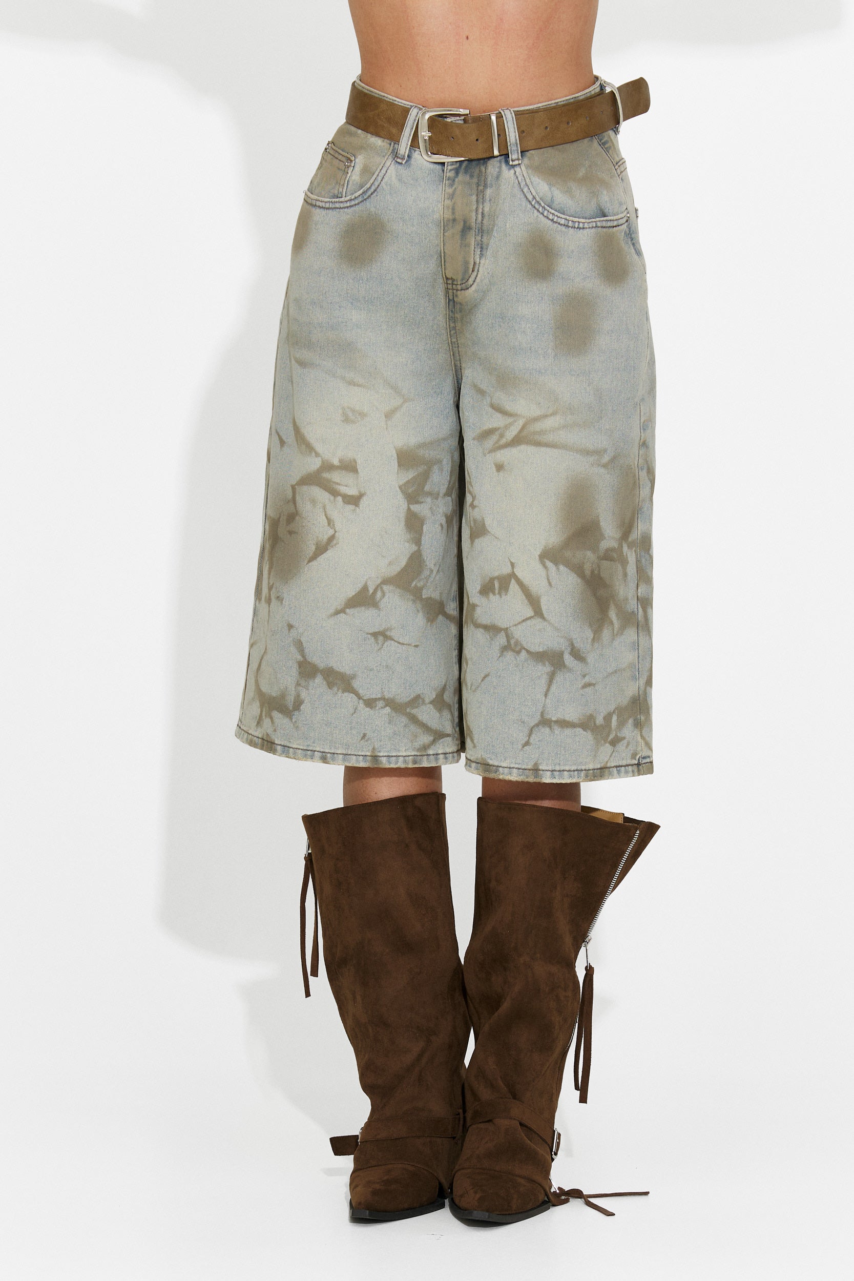 Bristy Bogas khaki női casual farmer