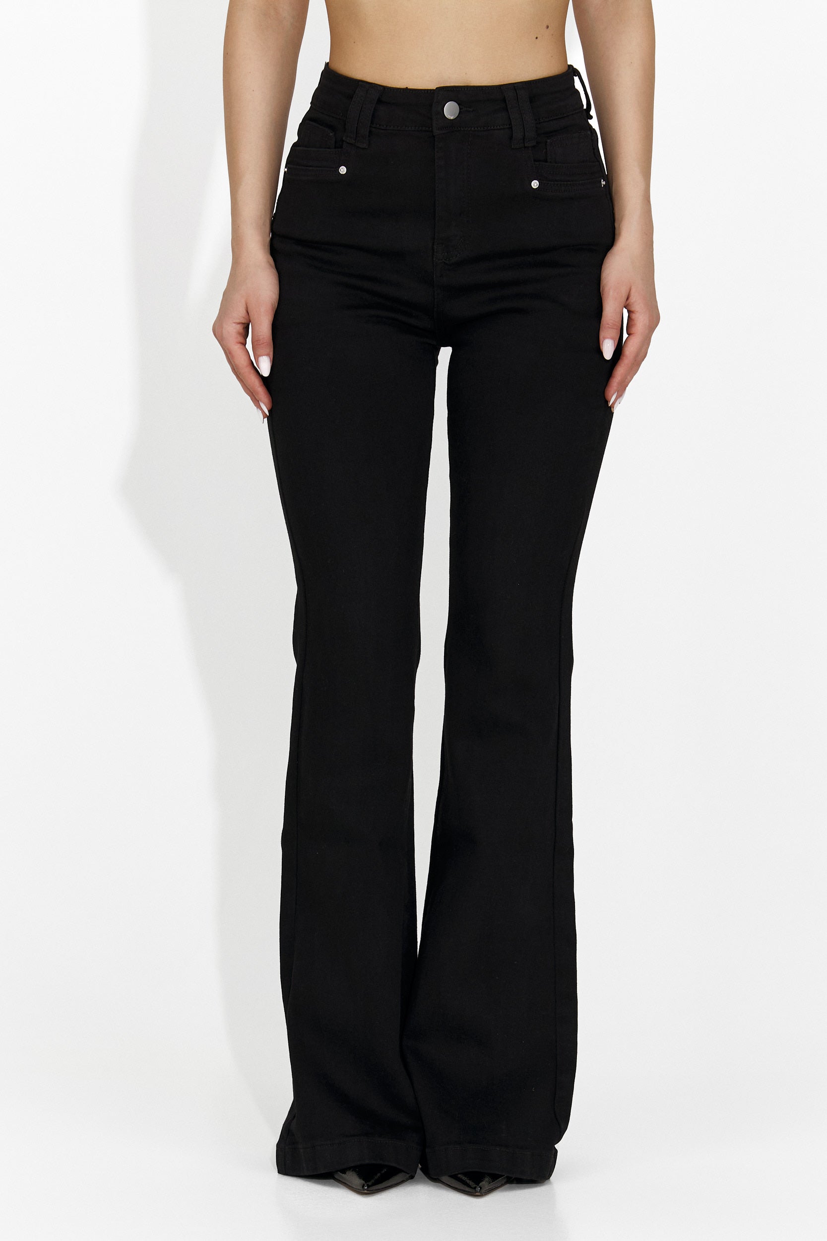 Női fekete, hétköznapi farmer Patrika Bogas