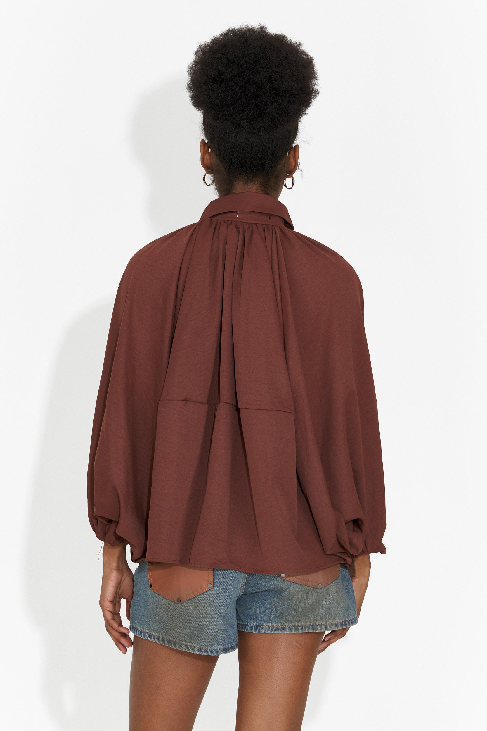 Női világoskék rövid, lezser farmernadrág Cherele Bogas