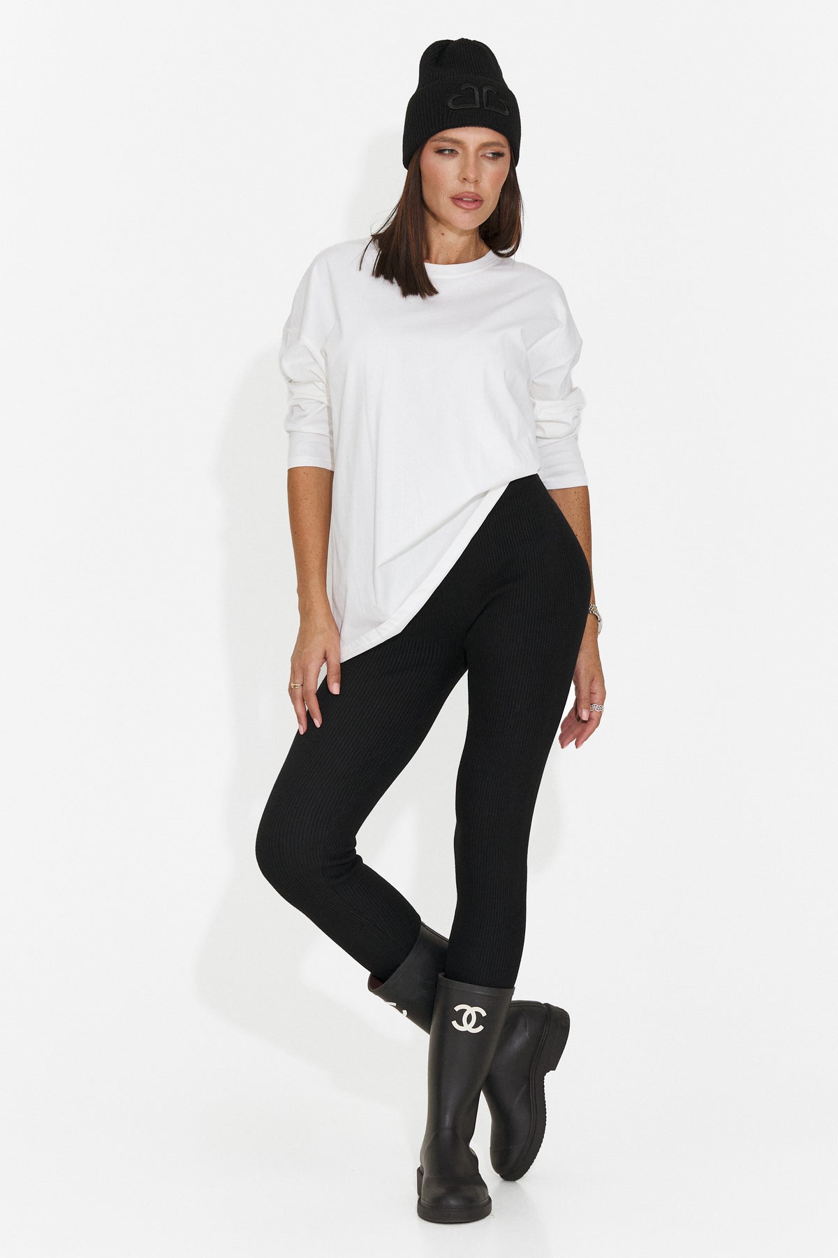 Bluza casual alba Punaoina Bogas