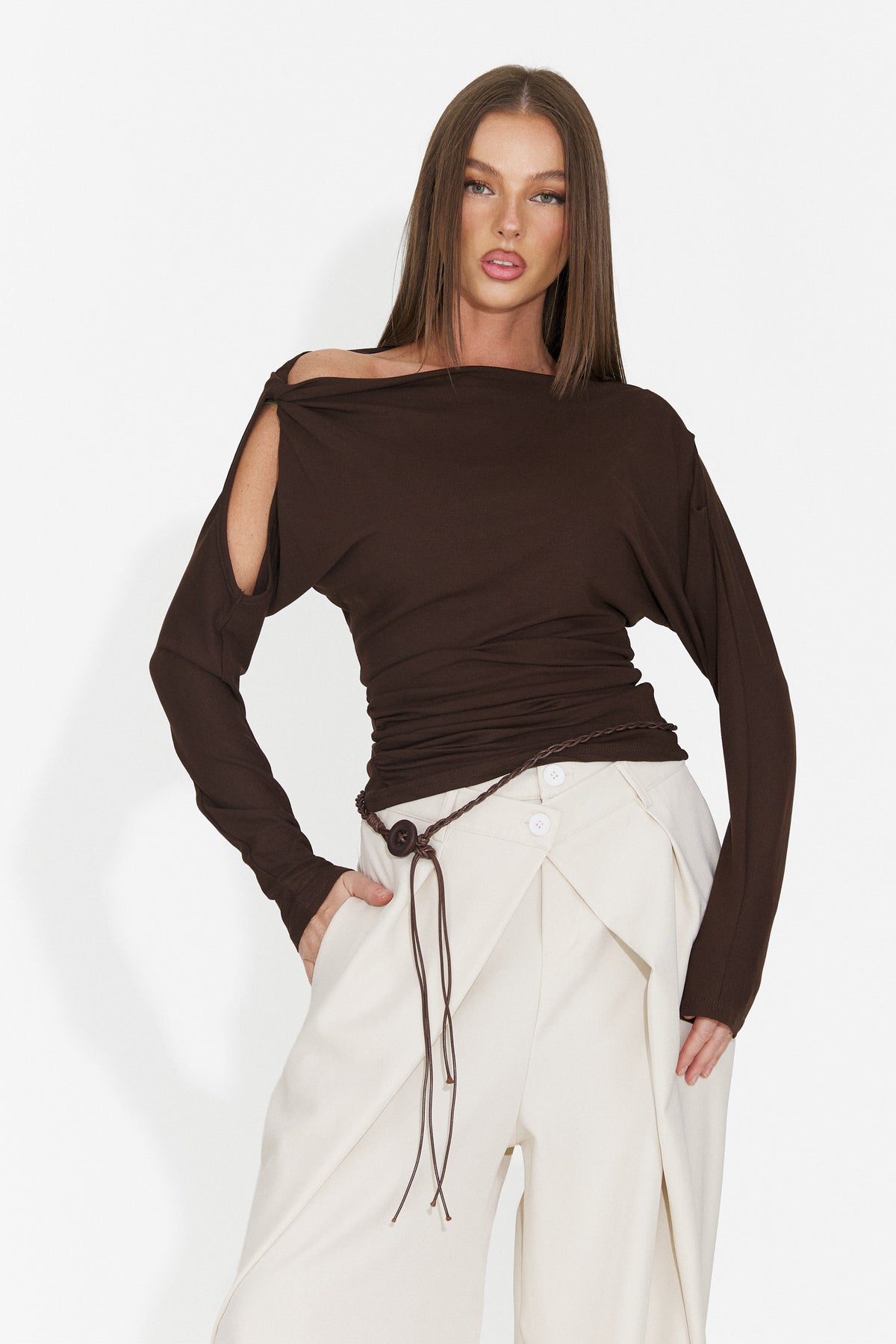 Bluza casual maro Niluova Bogas