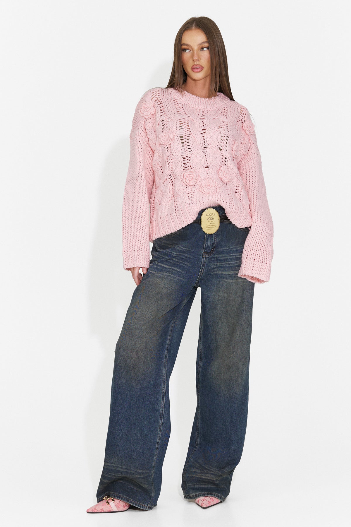 Bluza casual roz Elsyia Bogas