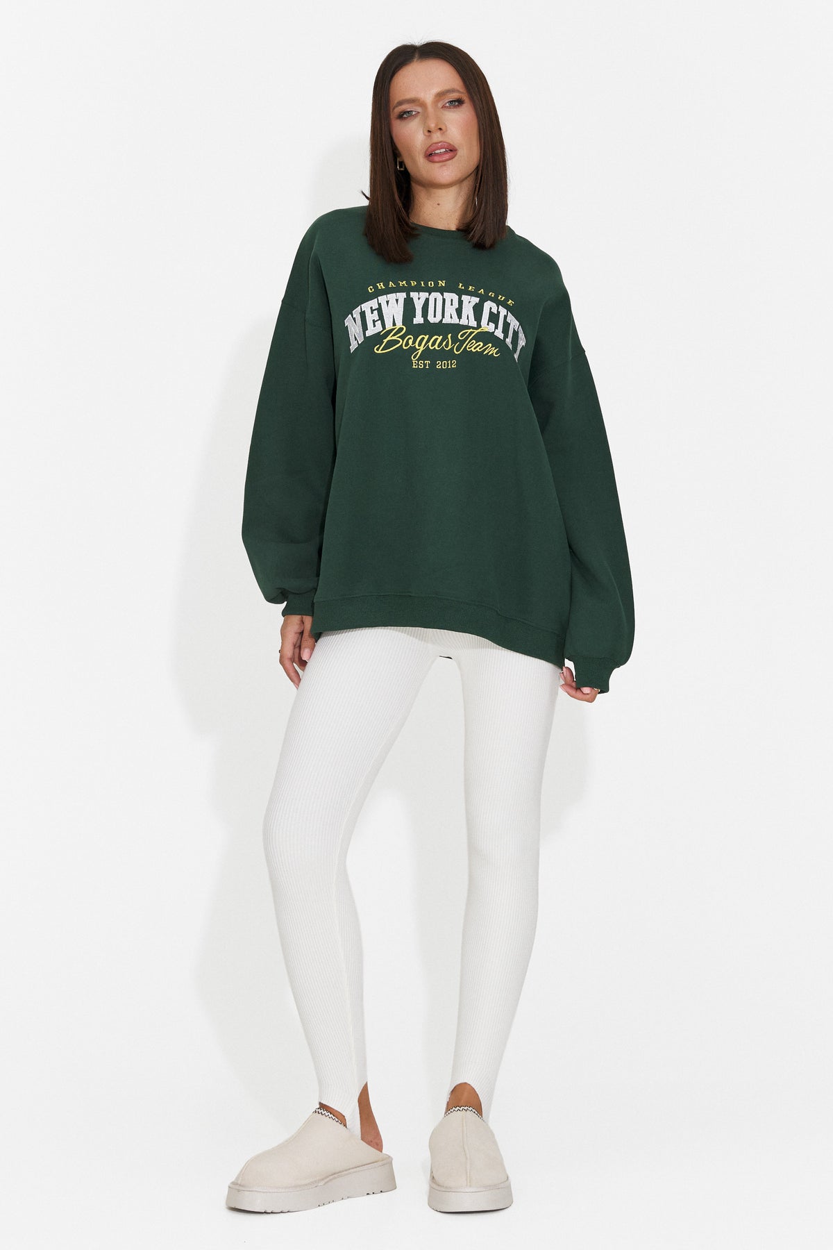 Bluza casual verde Vinaoira Bogas
