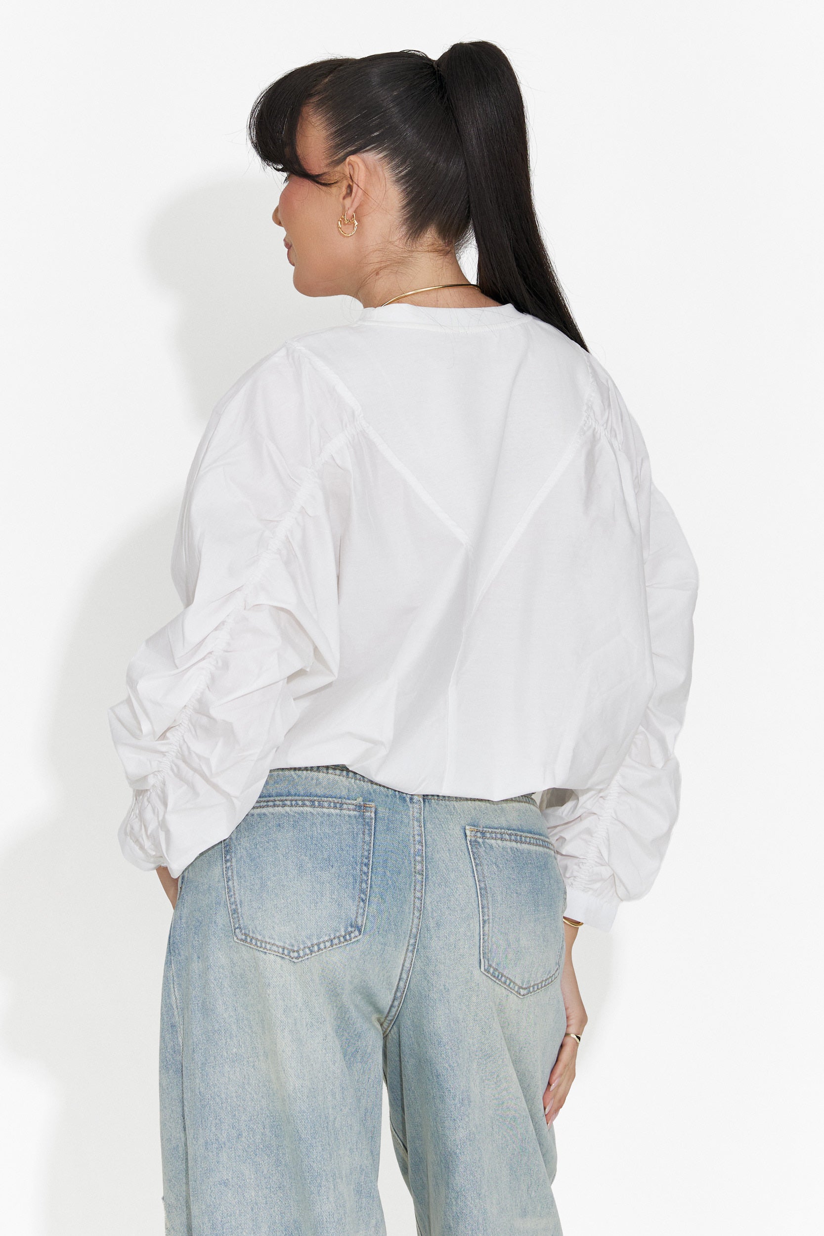 Női alkalmi fehér blúz Donelia Bogas