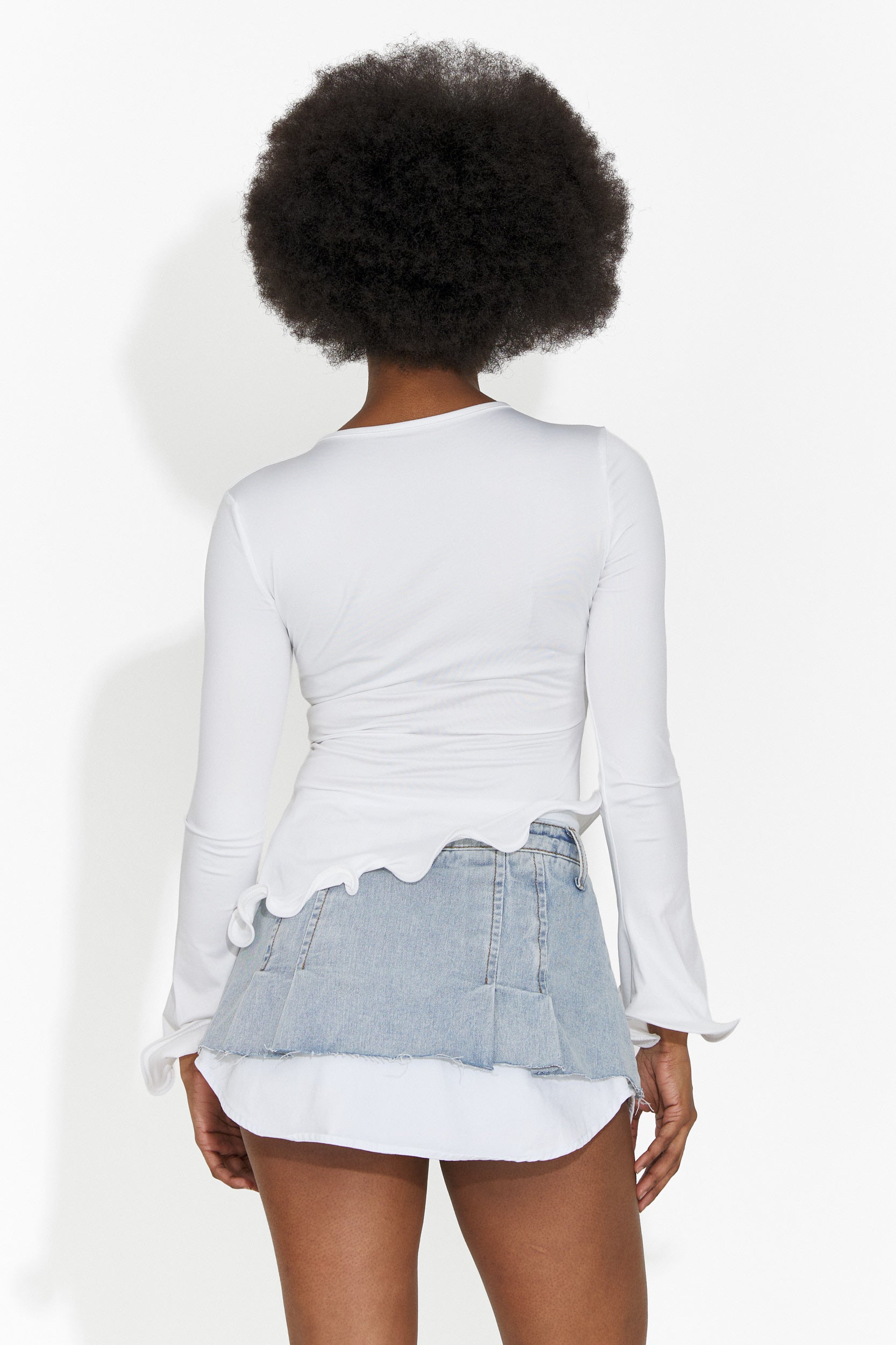 Női alkalmi fehér blúz Enisea Bogas