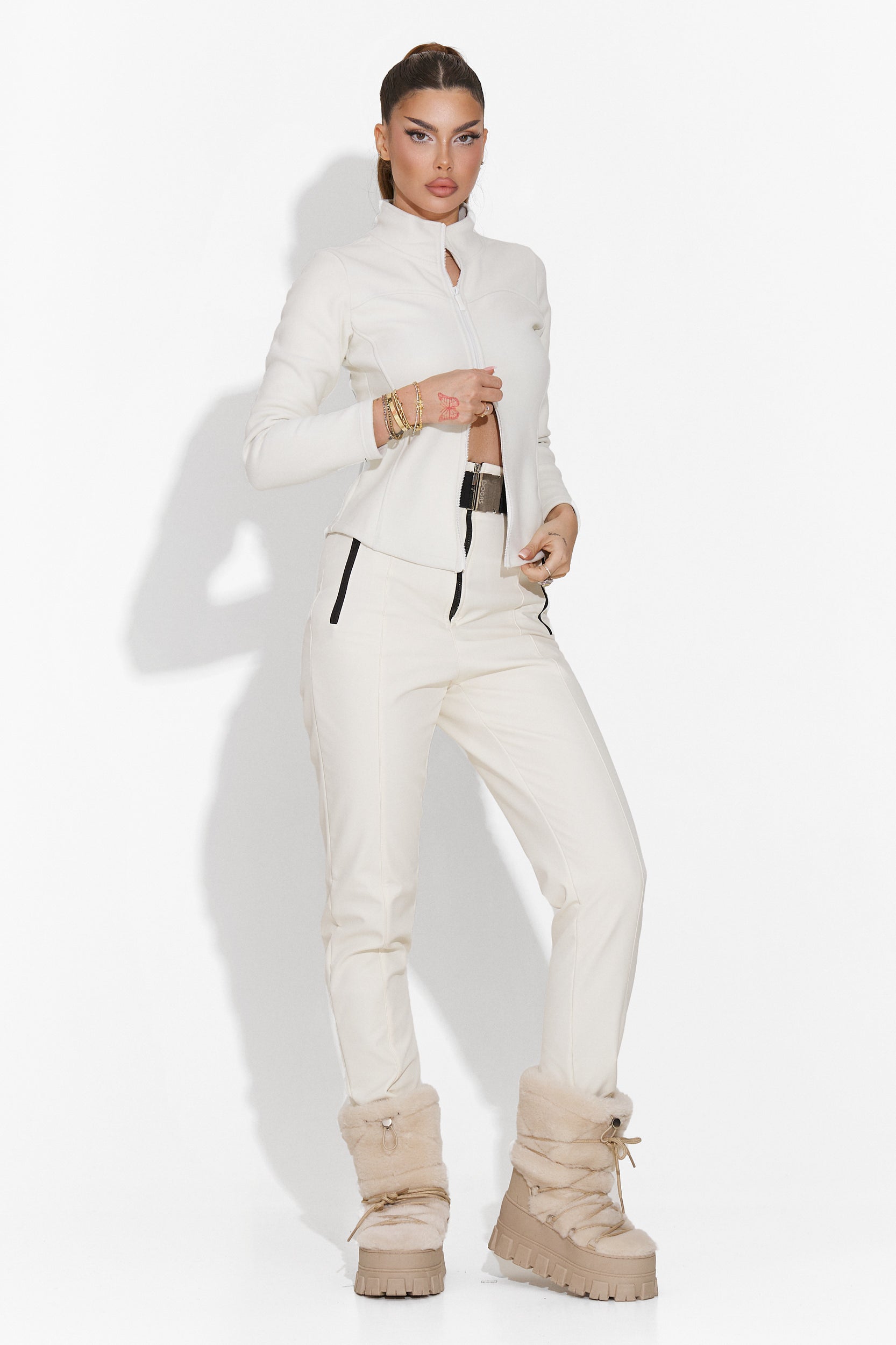 Petronila Bogas Kényelmes Fehér Női Blúz