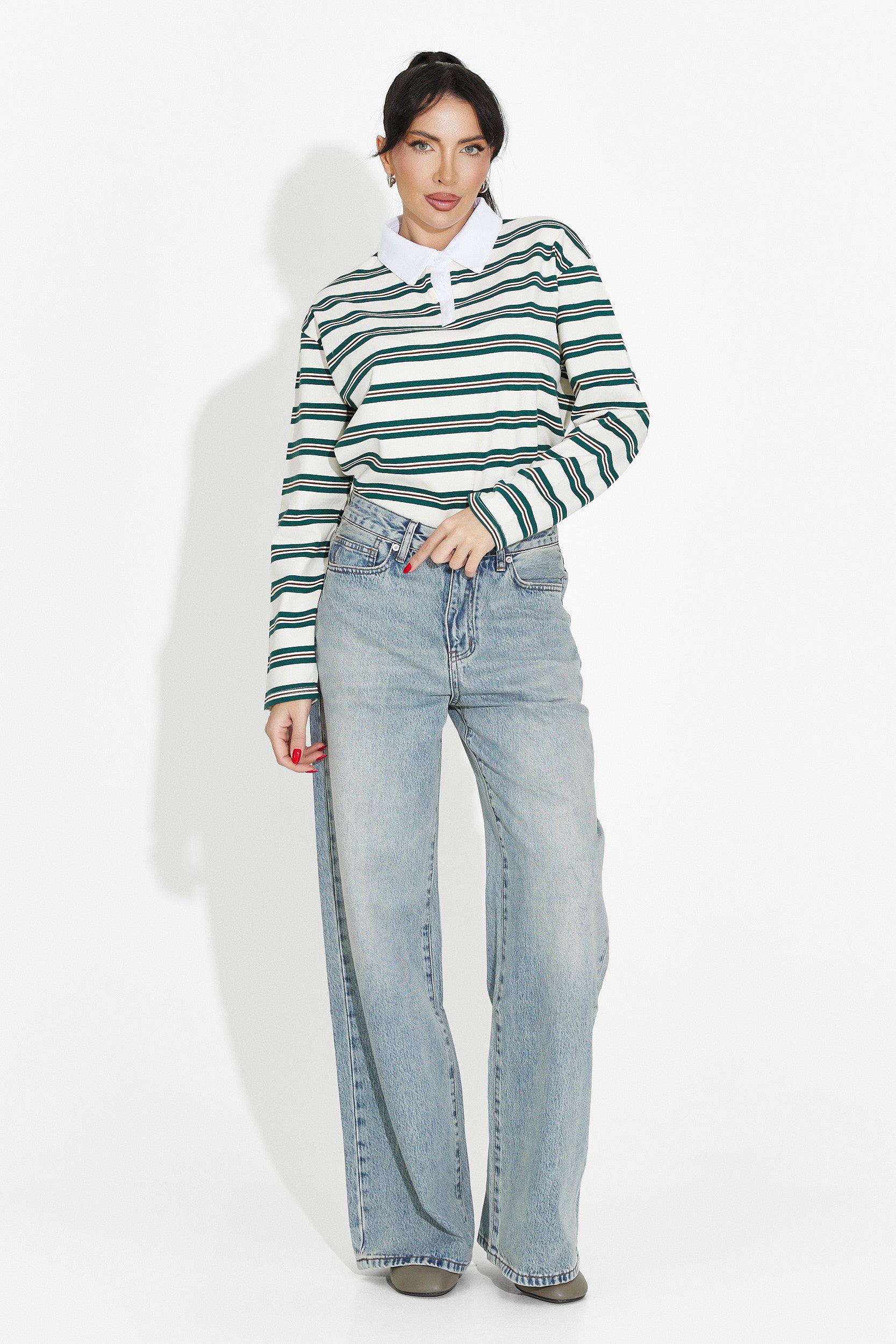 Női alkalmi bézs blúz Paloma Bogas