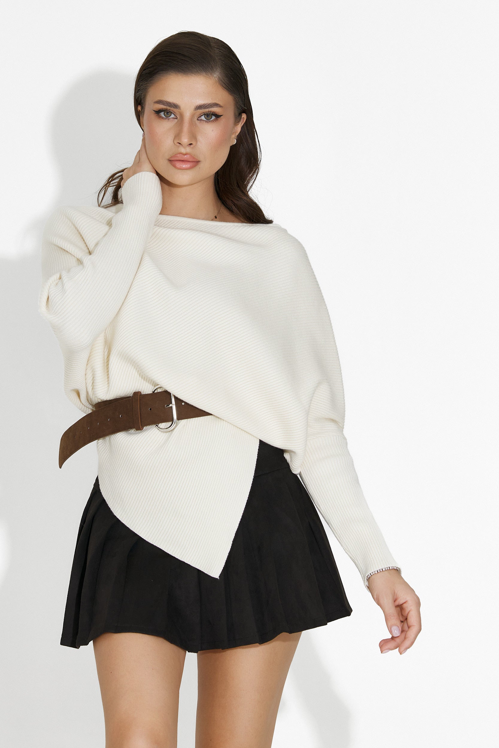 Vedala Bogas női laza bézs blúz