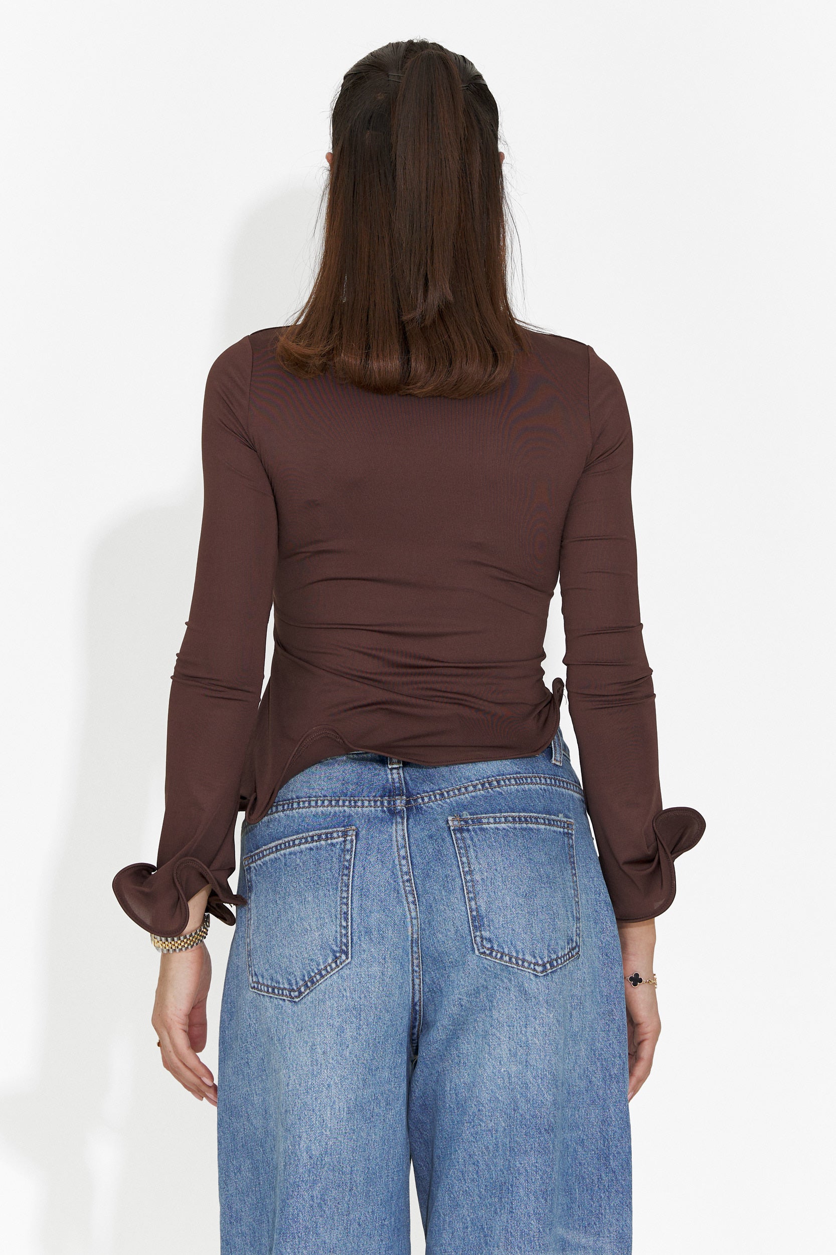 Női barna hétköznapi blúz Enisea Bogas