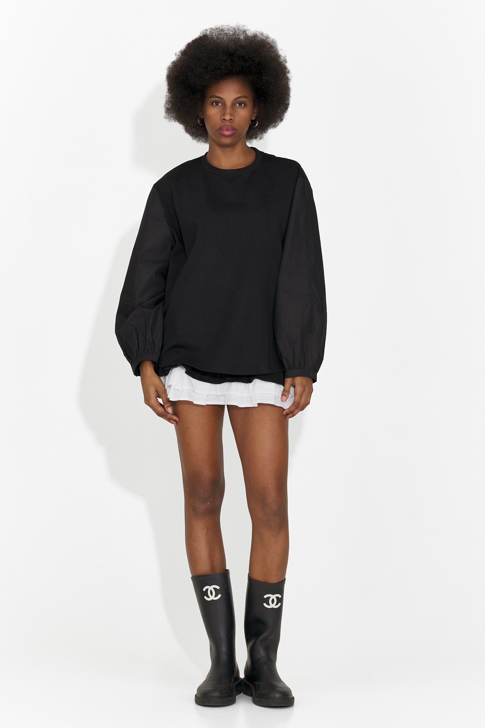 Sheiva Bogas fekete női alkalmi blúz