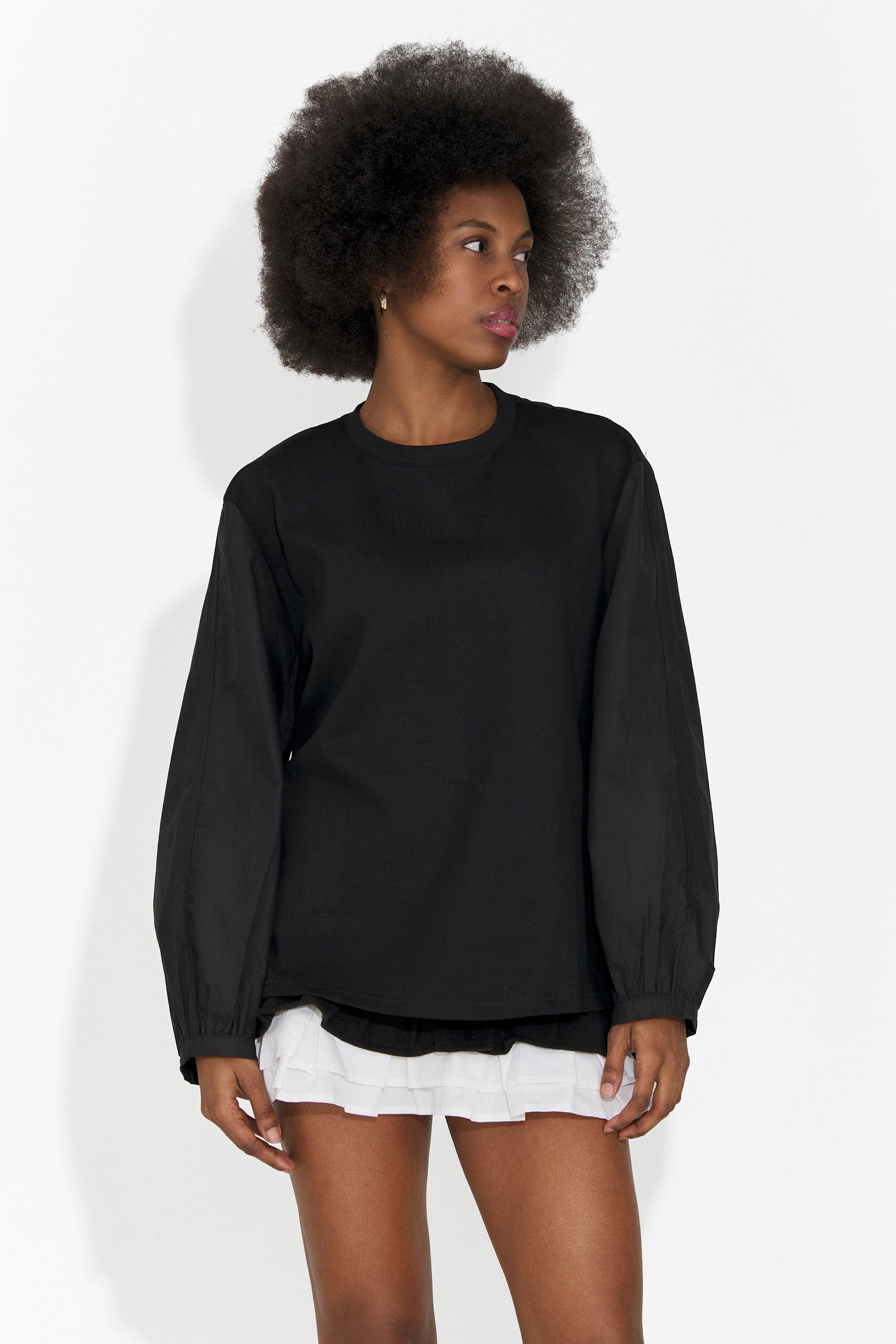 Sheiva Bogas fekete női alkalmi blúz