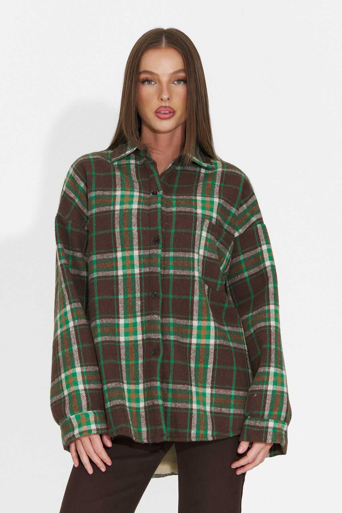 Camasa casual verde Jesitova Bogas