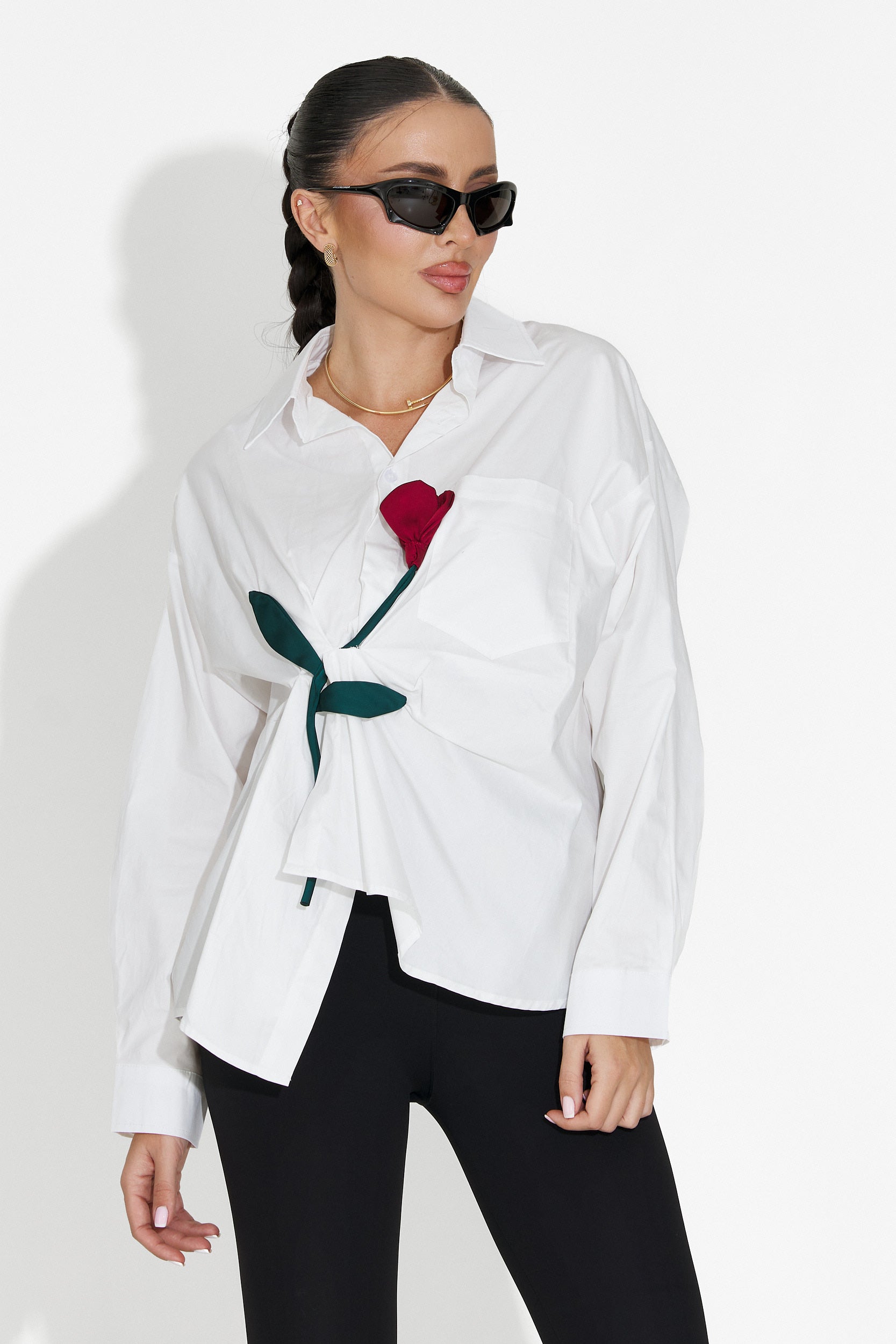 Elaris Bogas Női Fehér Hétköznapi Ing