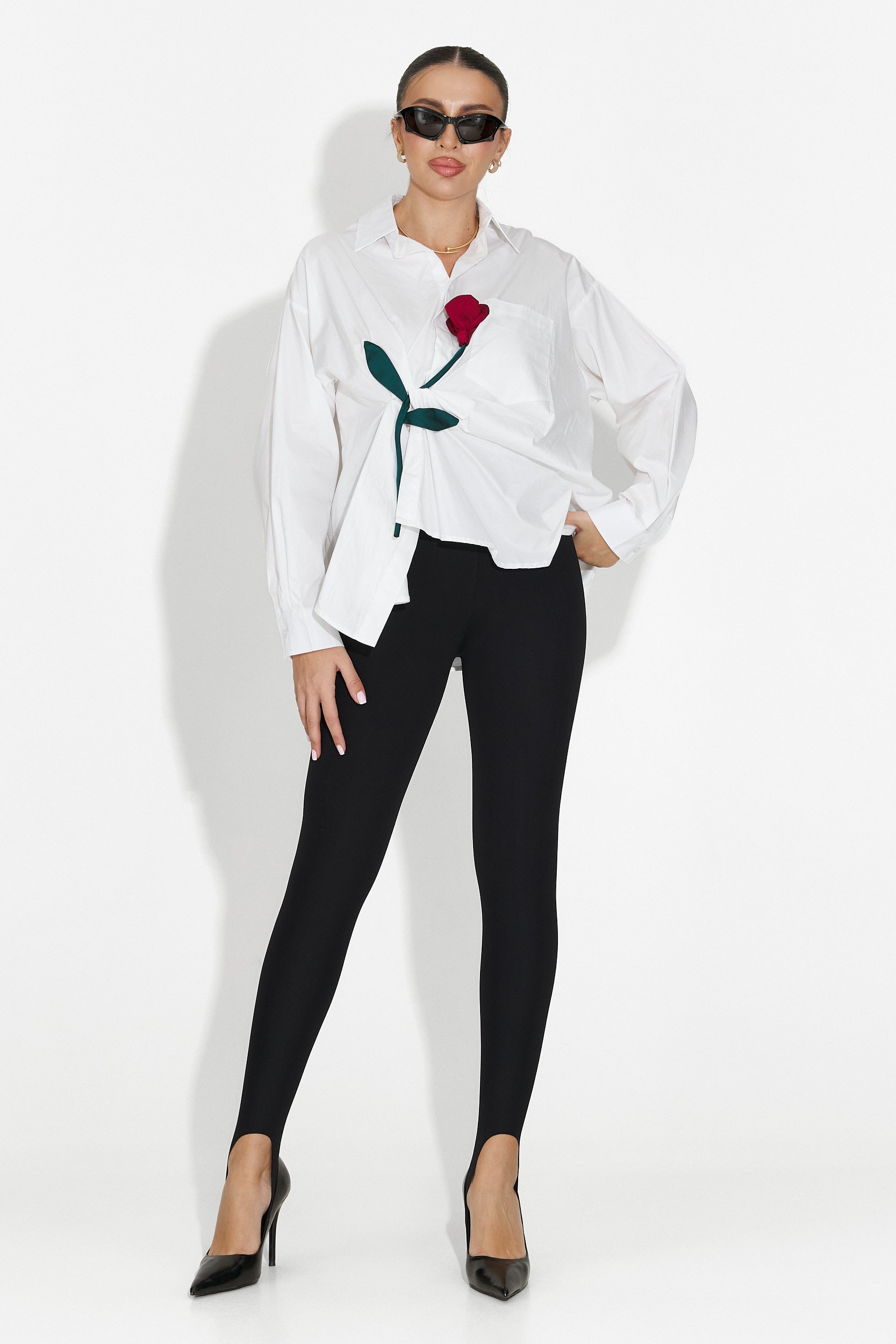 Elaris Bogas Női Fehér Hétköznapi Ing