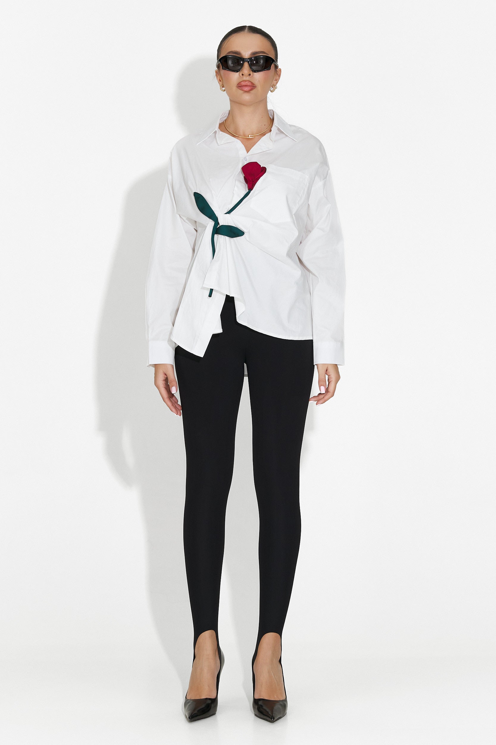 Elaris Bogas Női Fehér Hétköznapi Ing