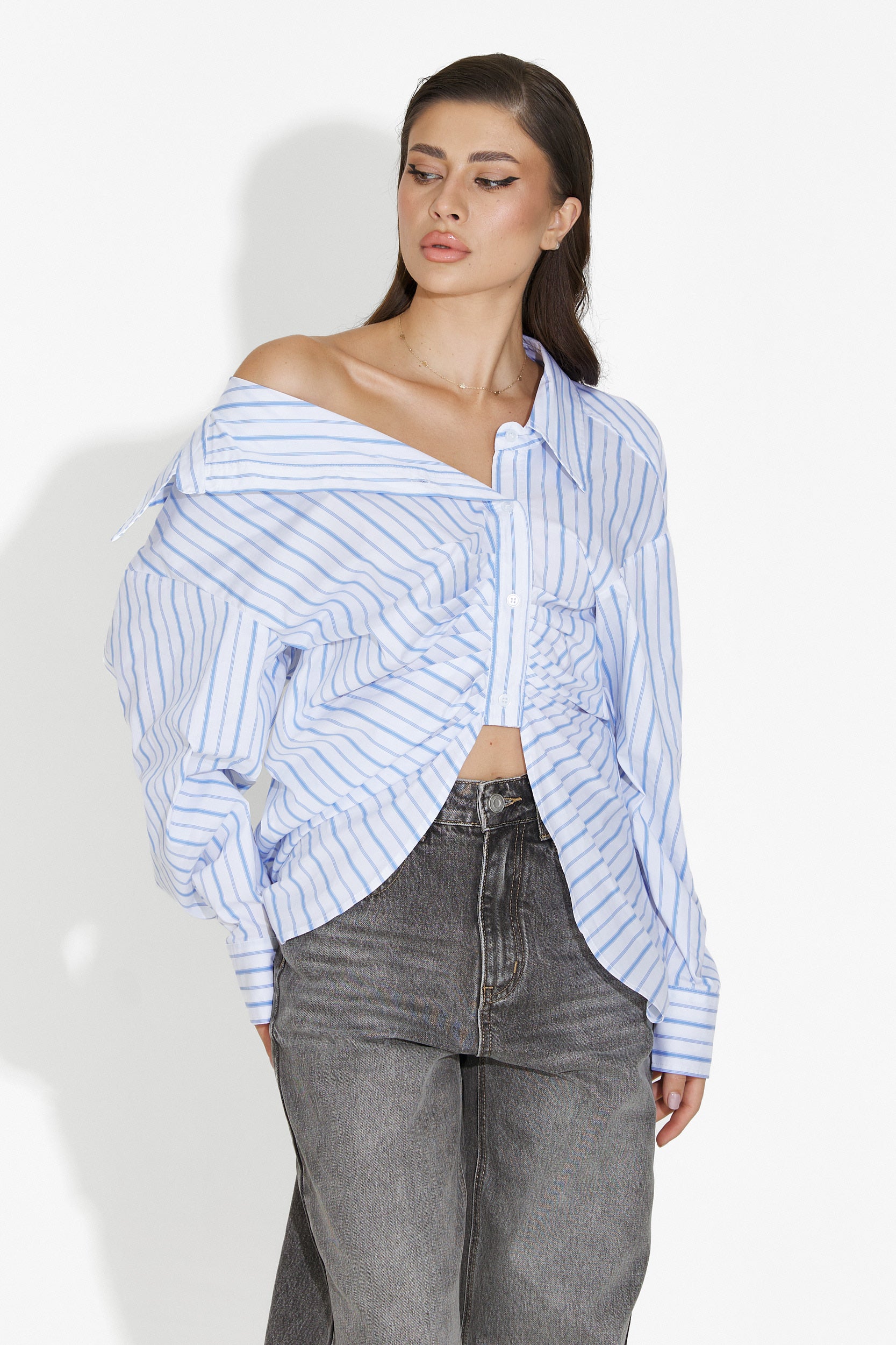 Voncile Bogas Hétköznapi Fehér Női Ing