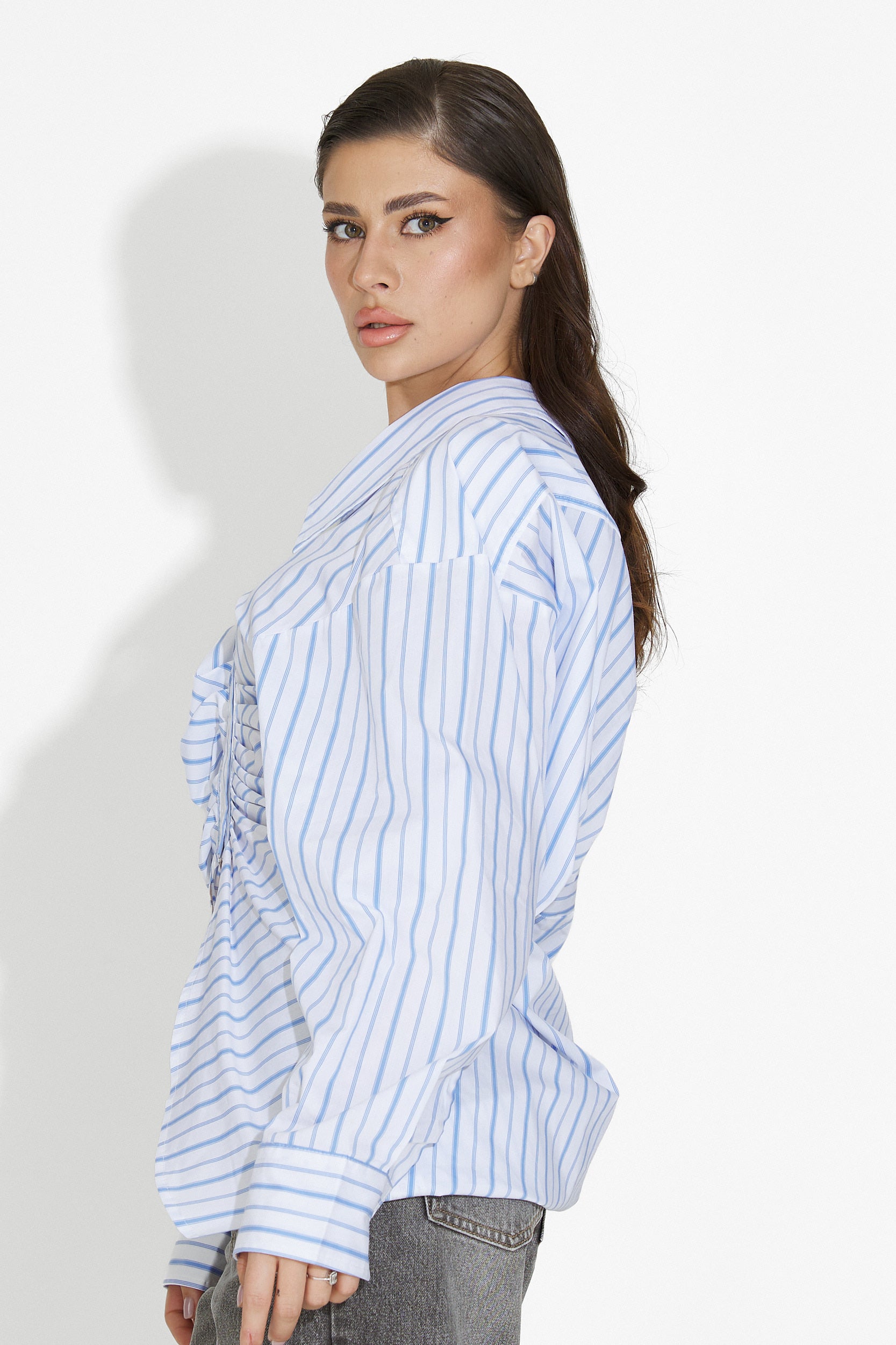 Voncile Bogas Hétköznapi Fehér Női Ing