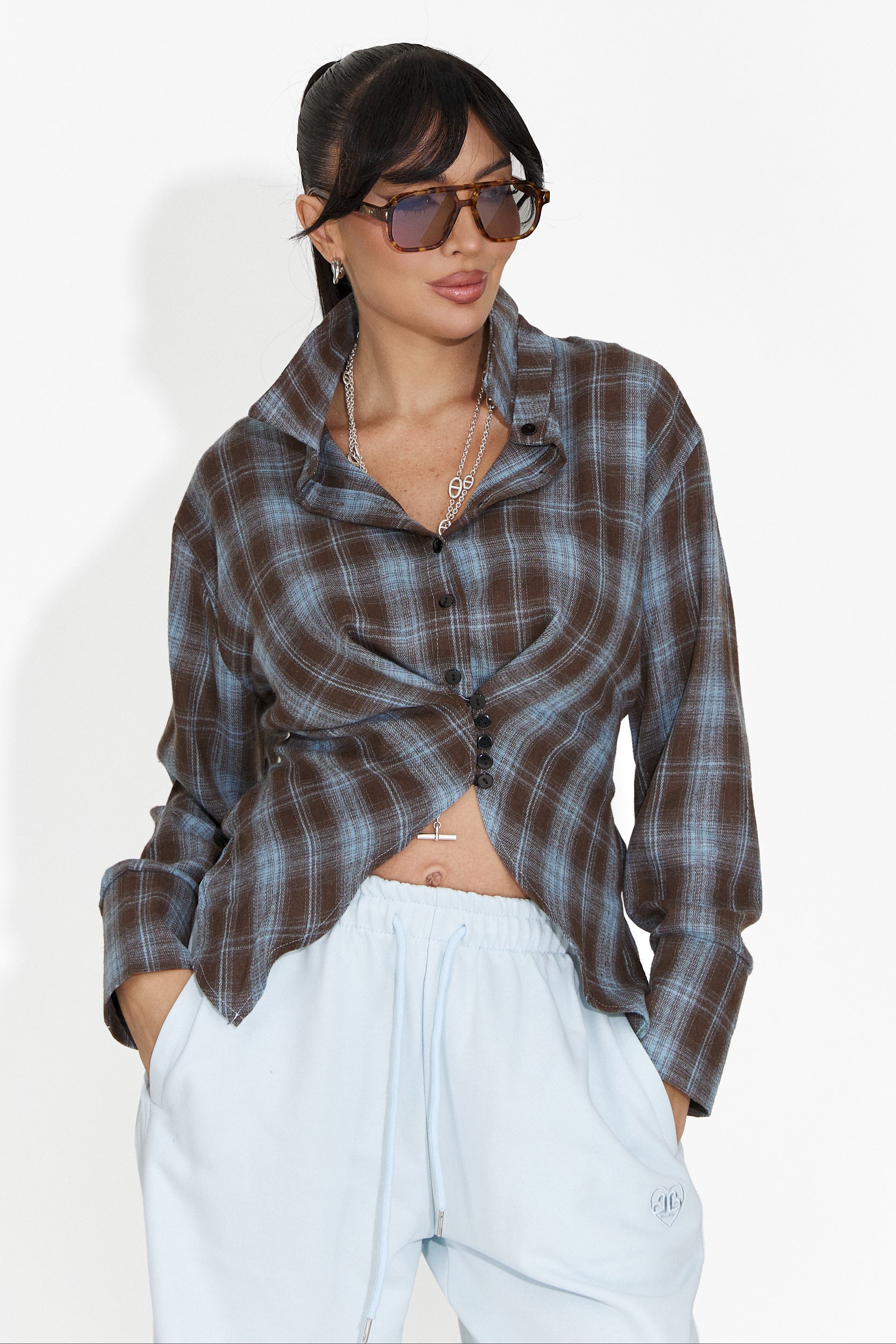 Női világoskék hétköznapi ing Laurina Bogas