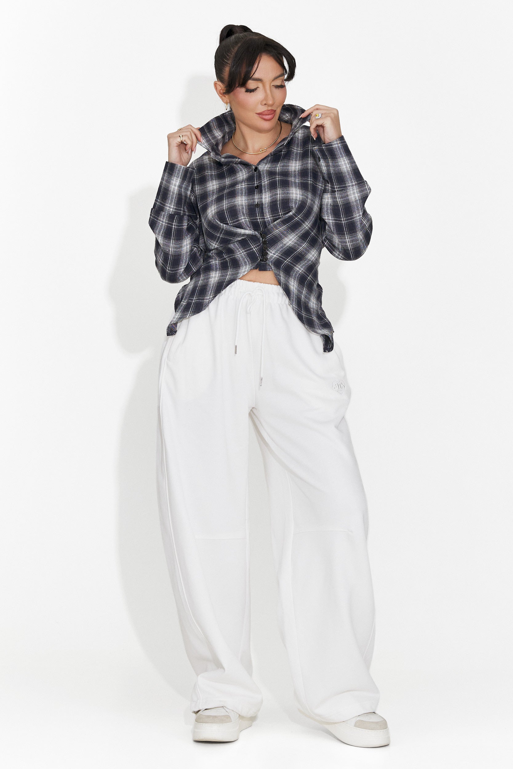 Női laza sötétkék ing Laurina Bogas