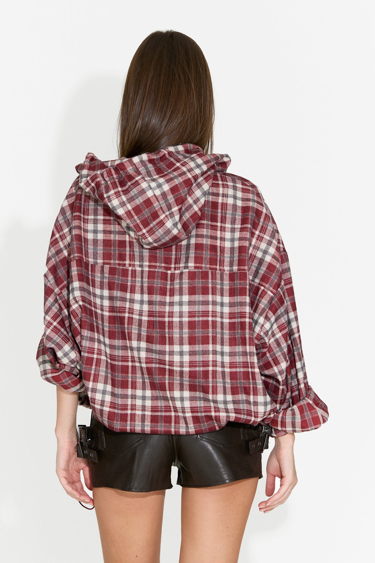 Camasa dama casual burgundy Drepina Bogas