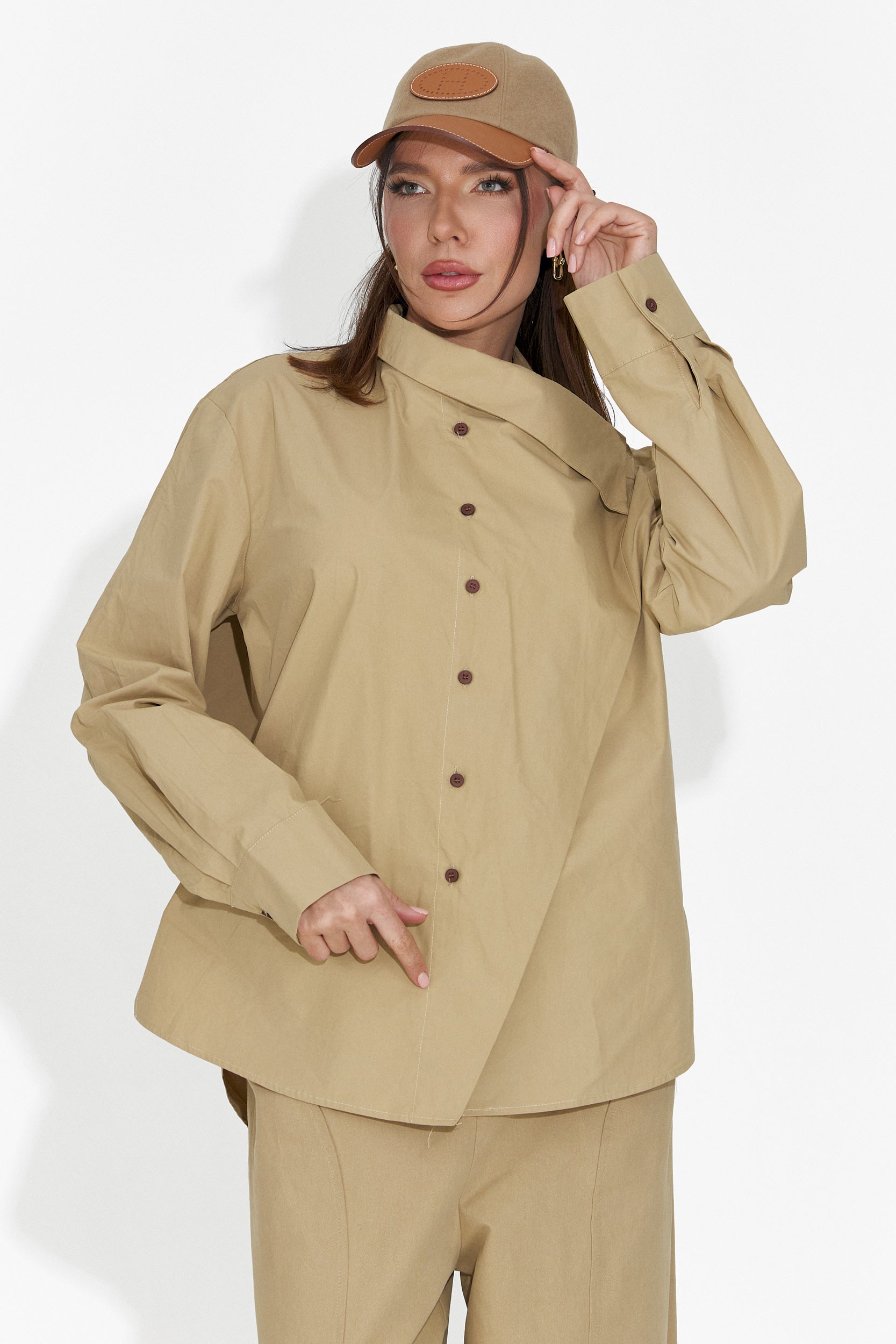 Edinea Bogas barna női alkalmi ing