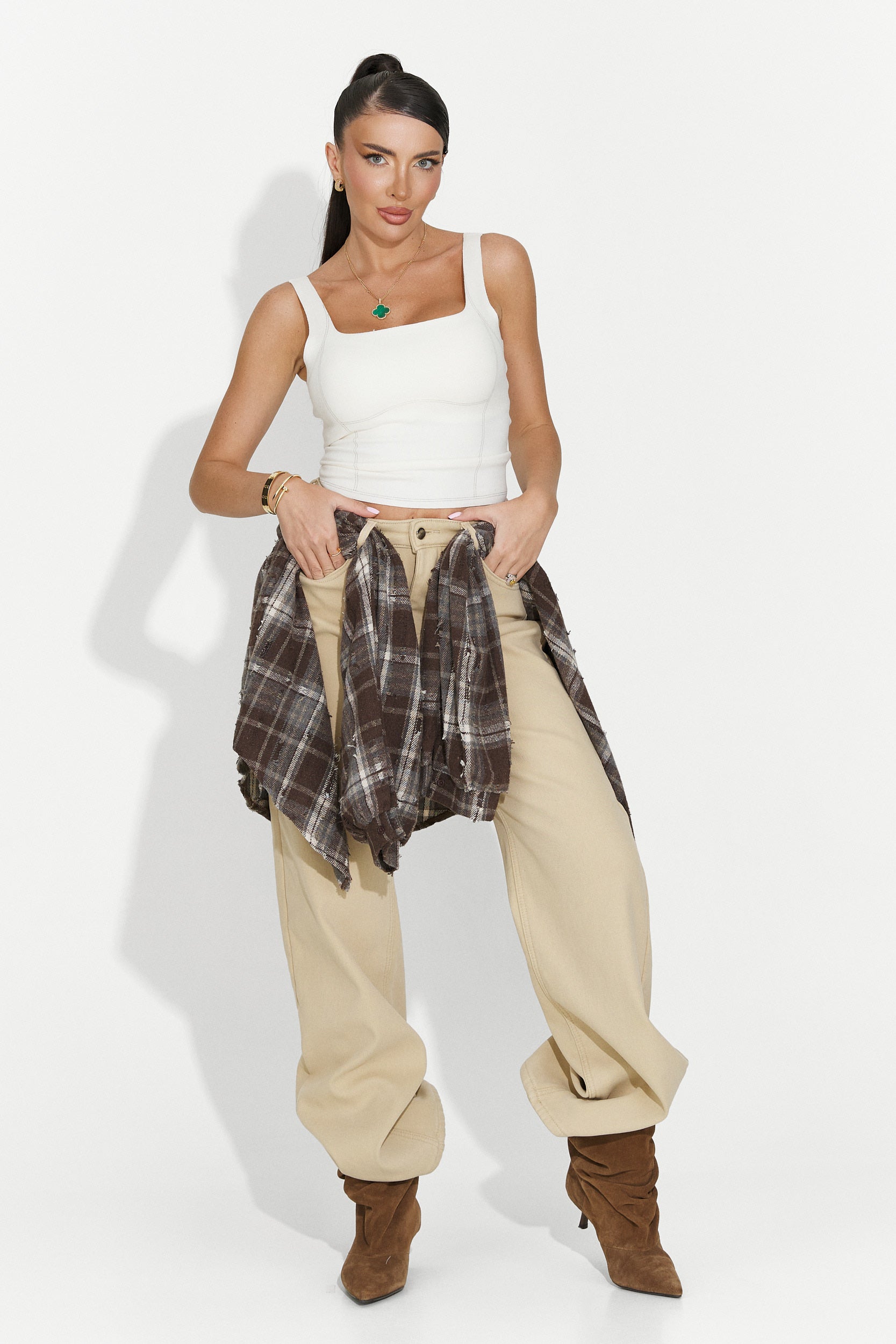 Női alkalmi barna ing Jasara Bogas