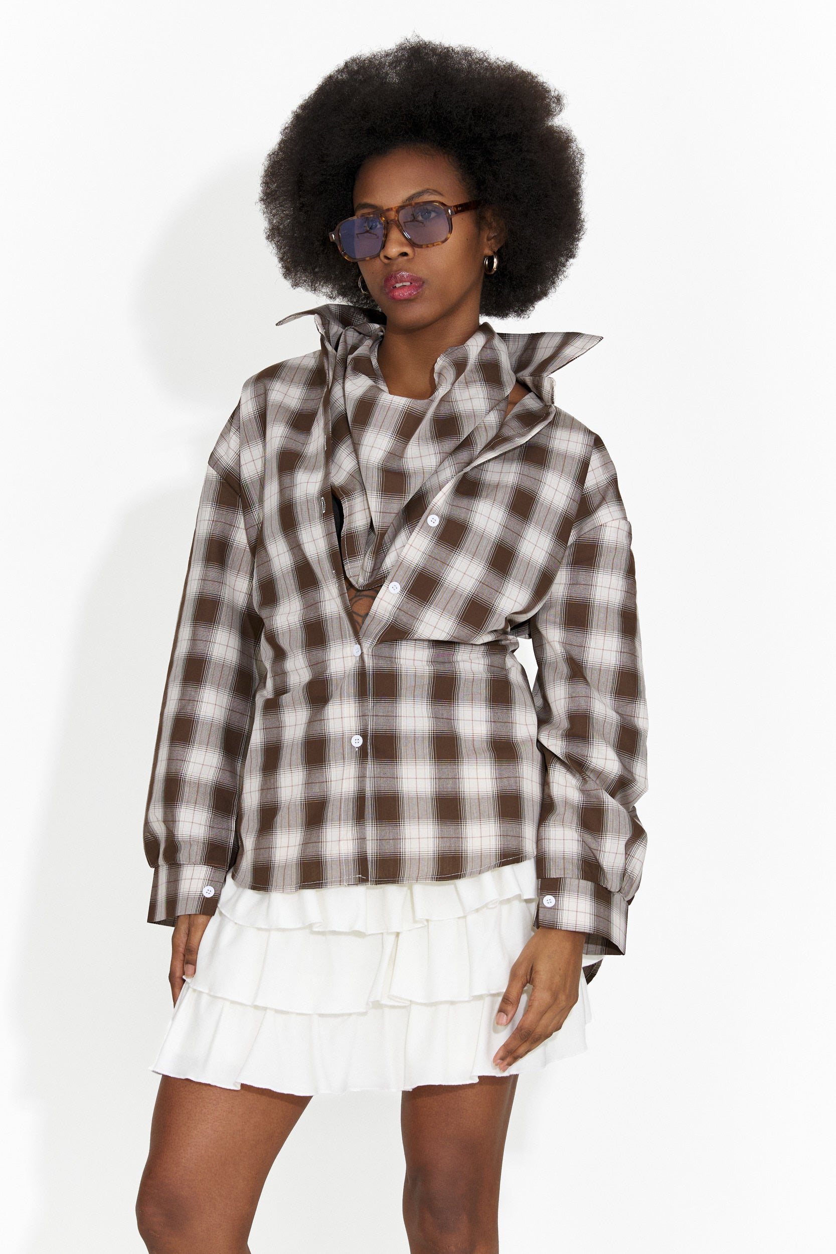 Női barna hétköznapi ing Jomelia Bogas