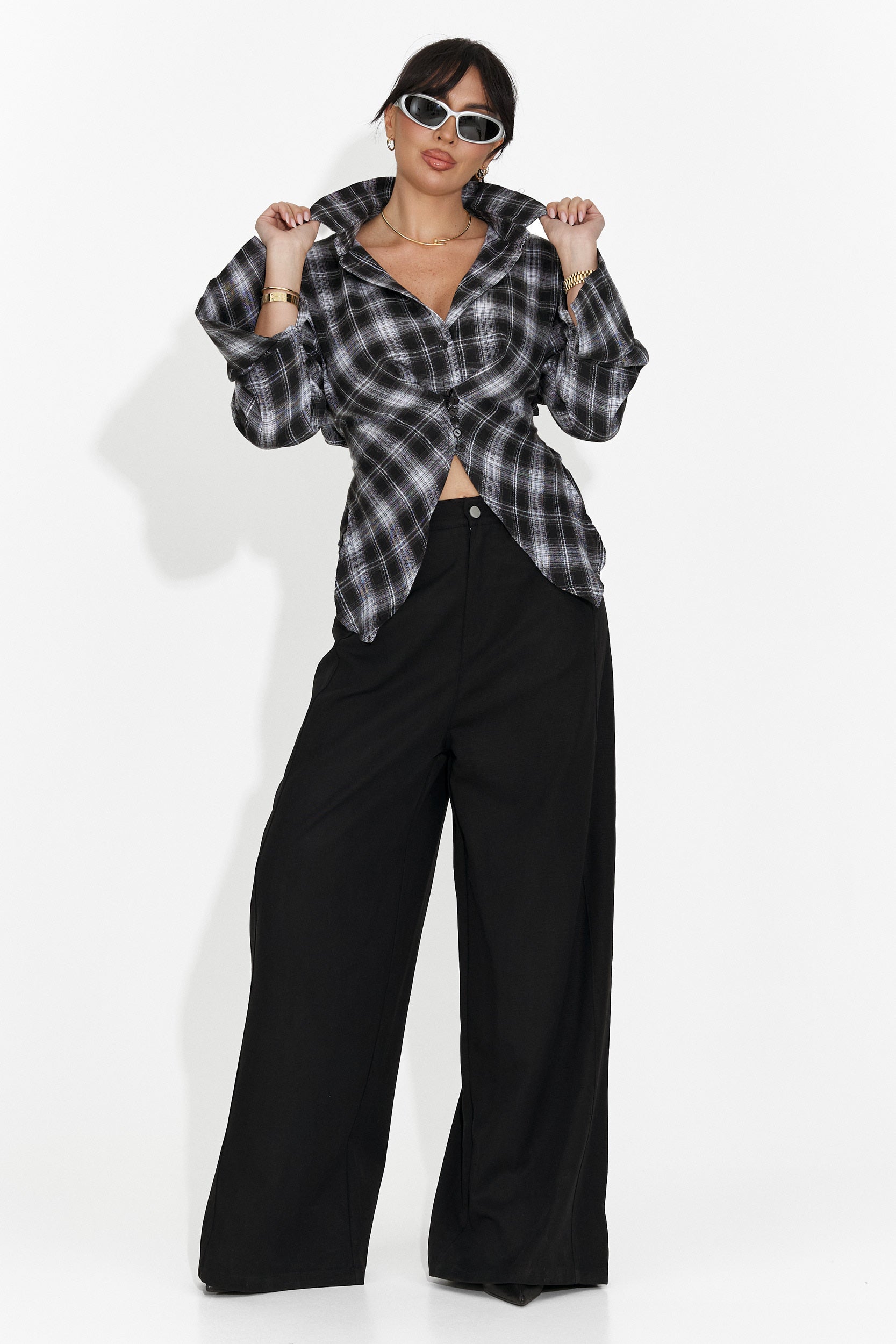 Laurina Bogas fekete női hétköznapi ing