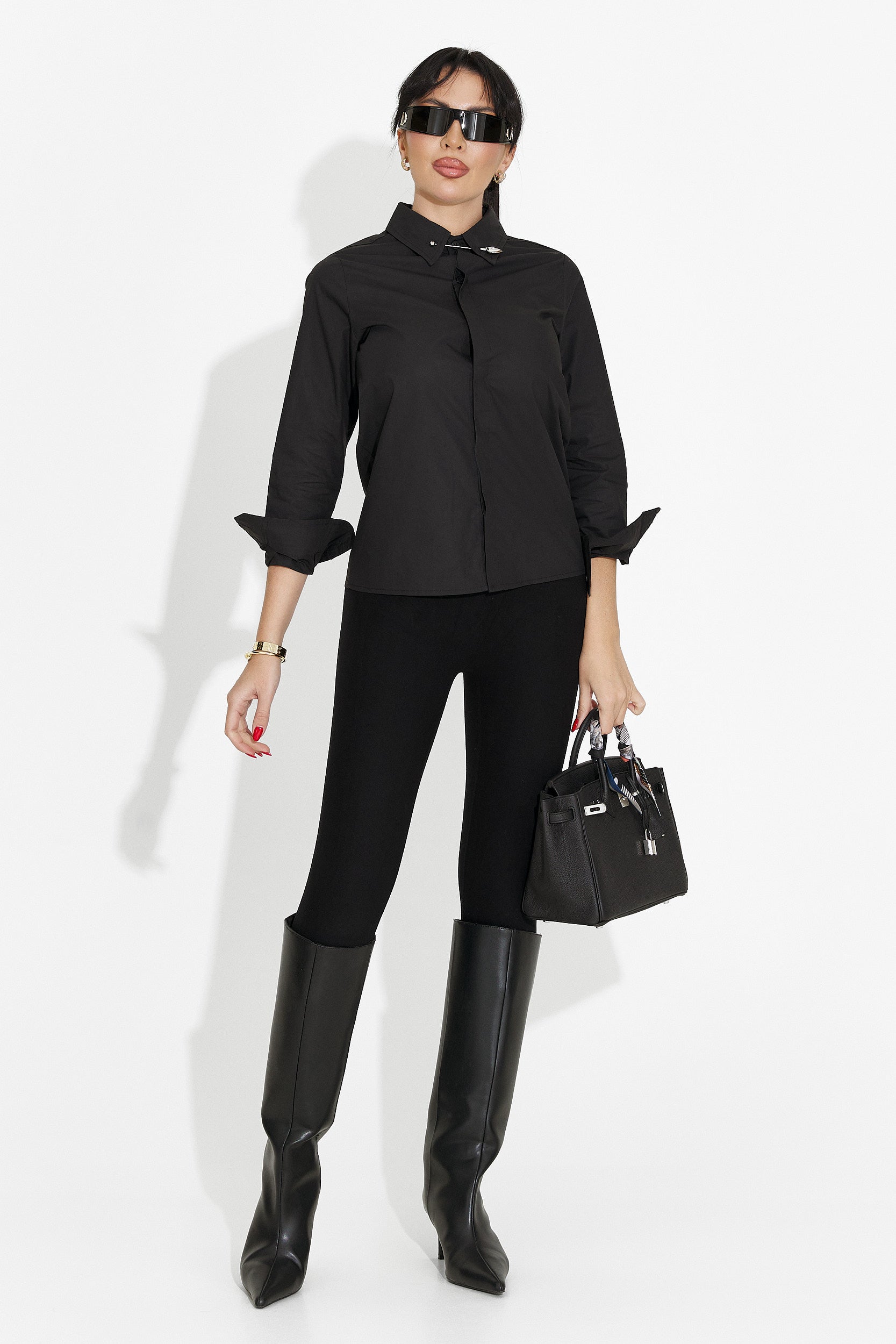 Női fekete alkalmi ing Rochele Bogas