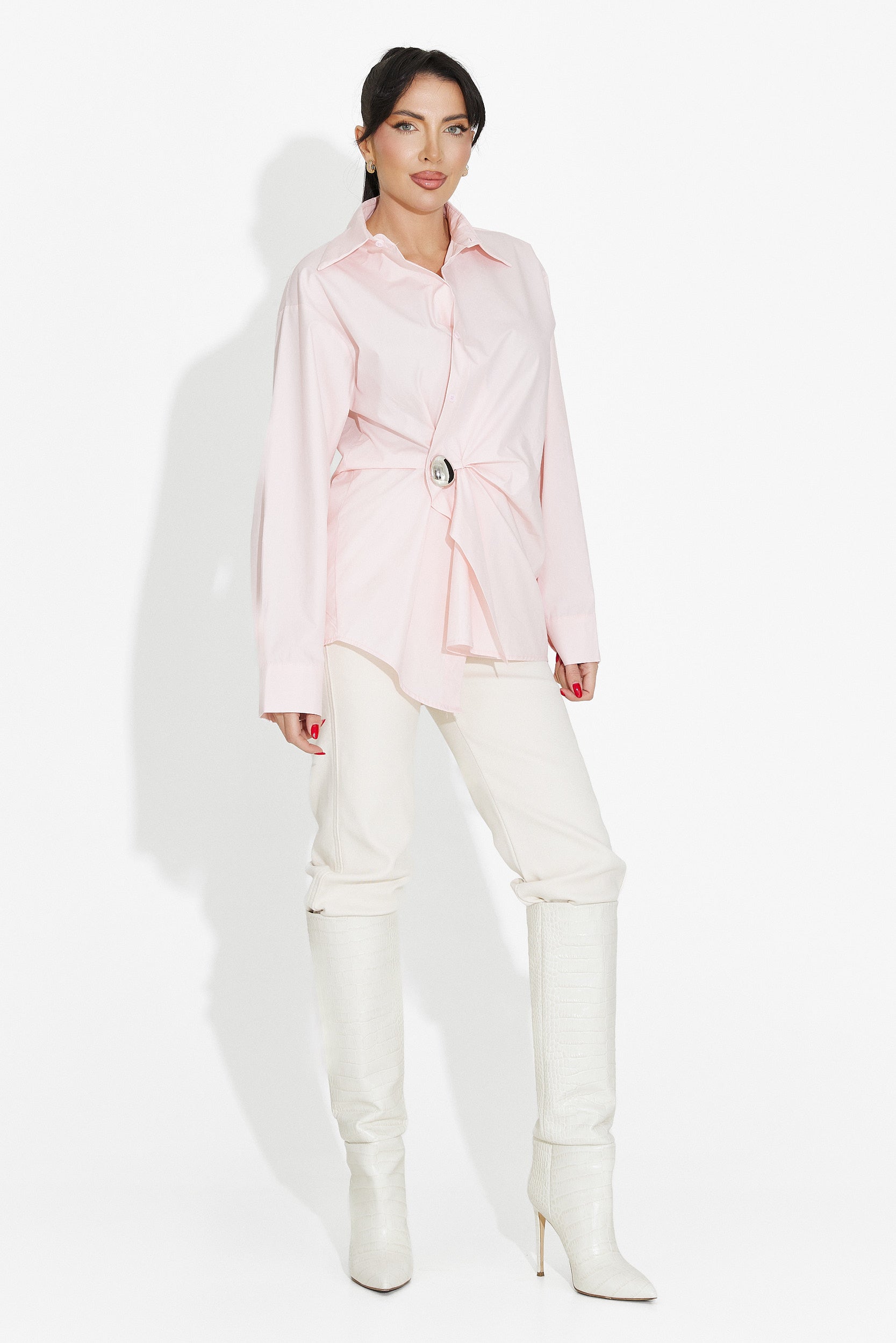 Női rózsaszín alkalmi ing Melynda Bogas