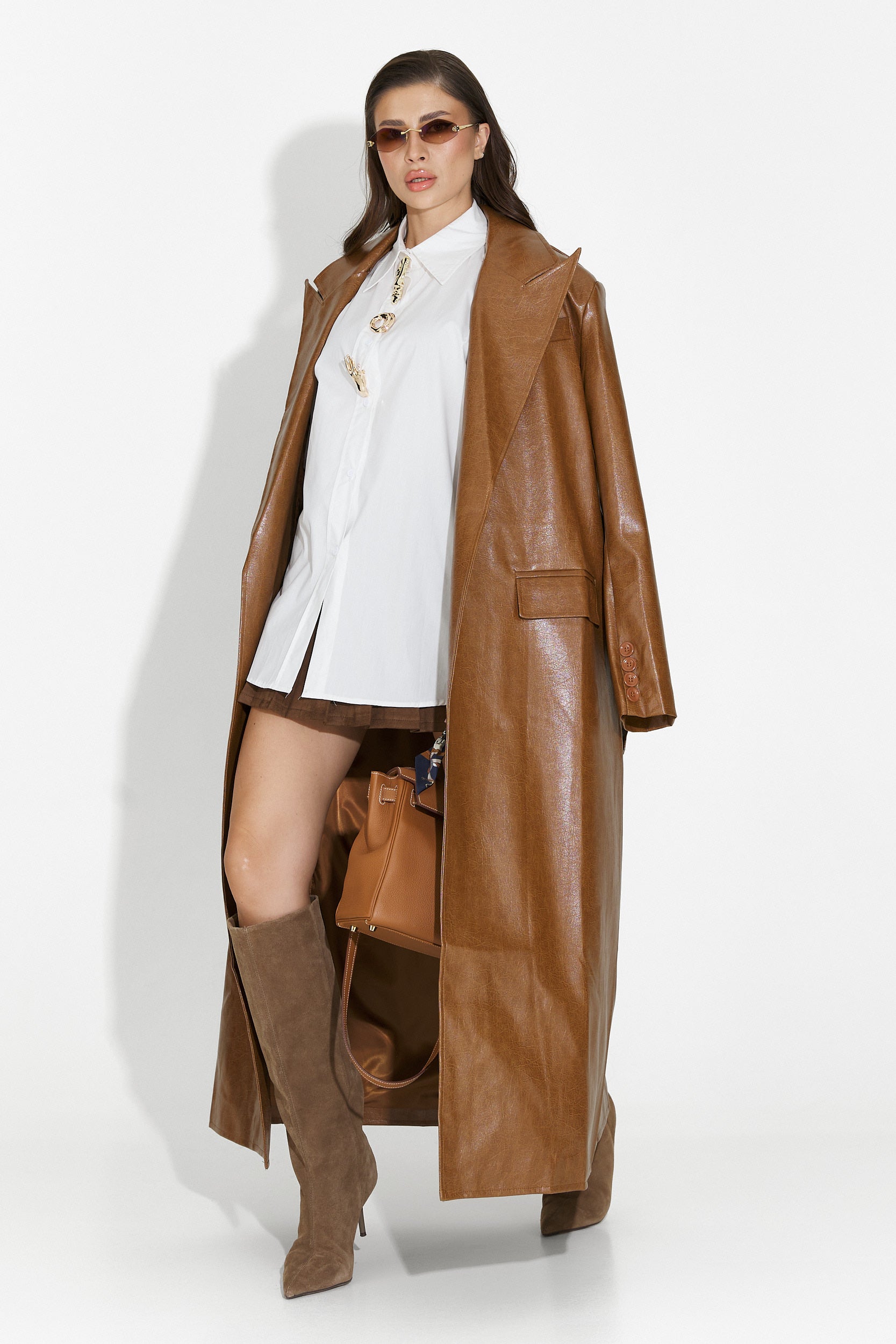 Feyora Bogas Elegáns Fehér Női Ing