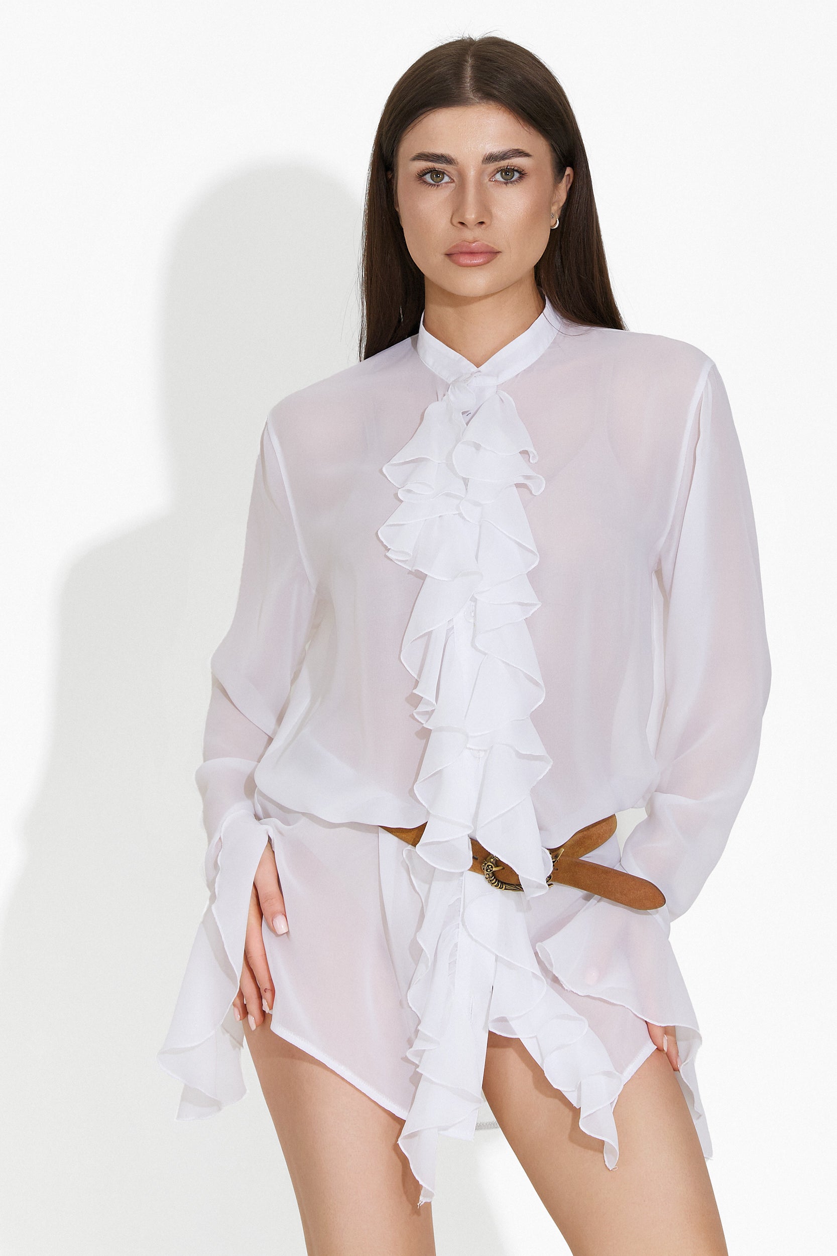 Elegáns fehér női ing Iryma Bogas