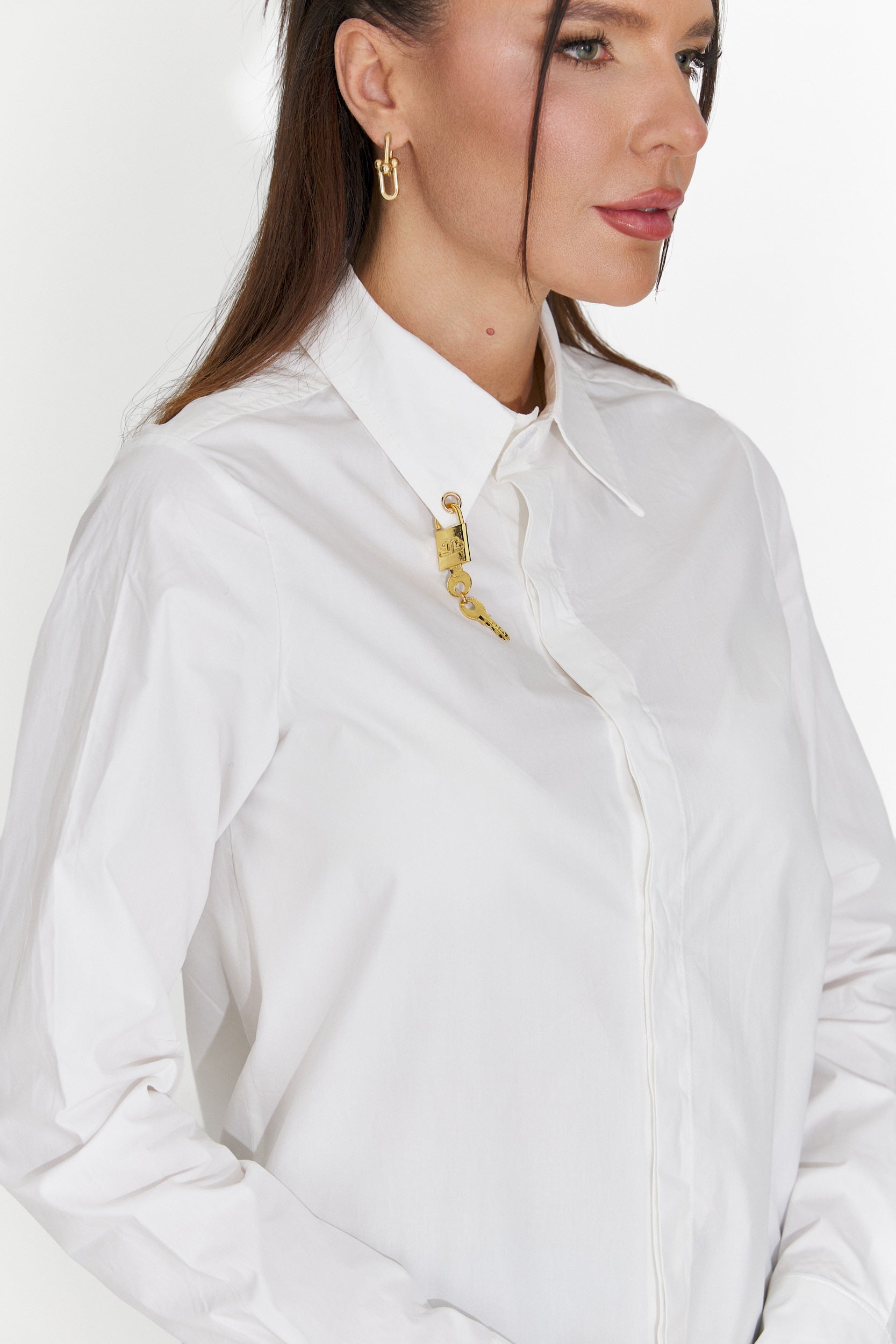 Elegáns fehér női ing Jetie Bogas