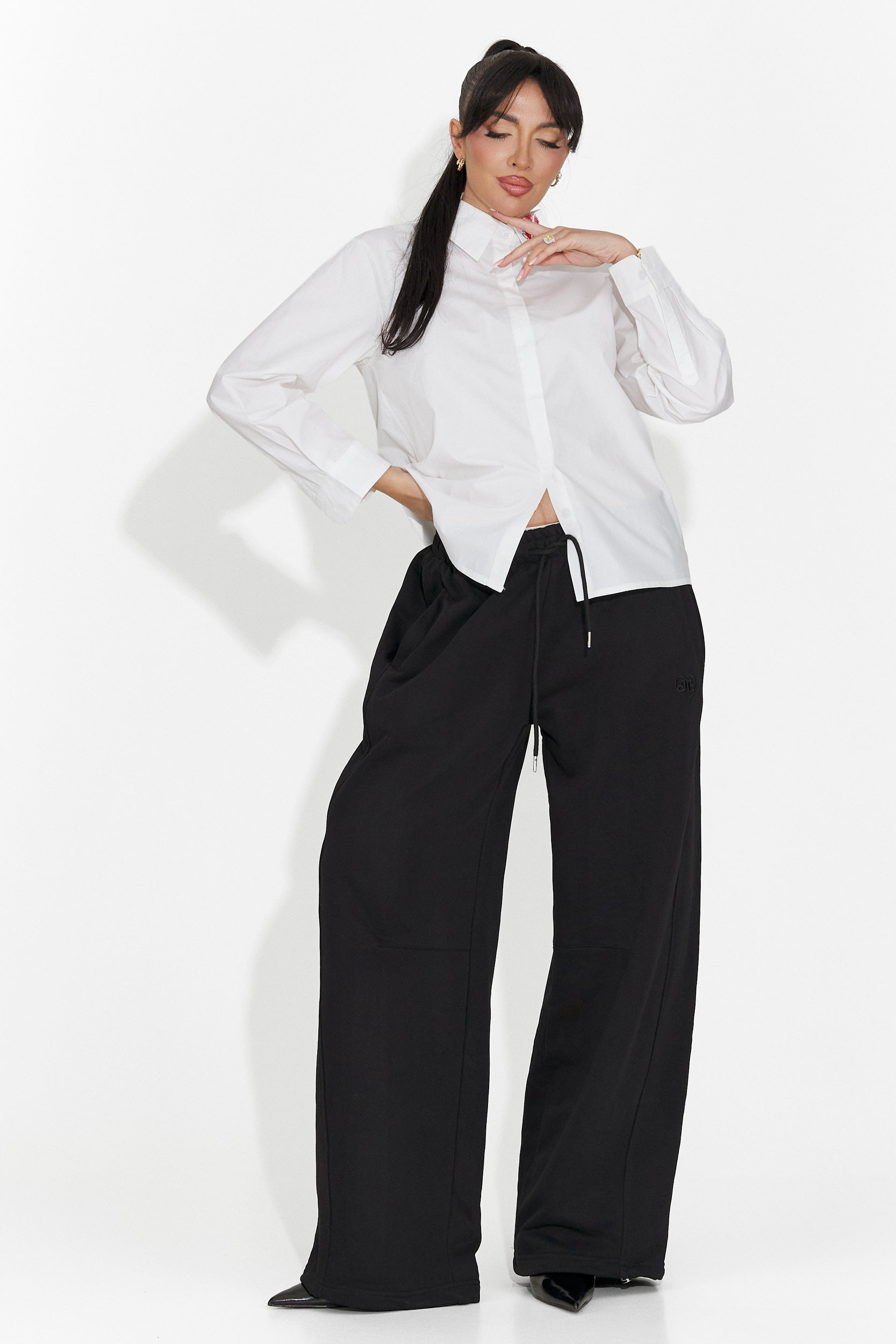 Elegáns fehér női ing Sienara Bogas